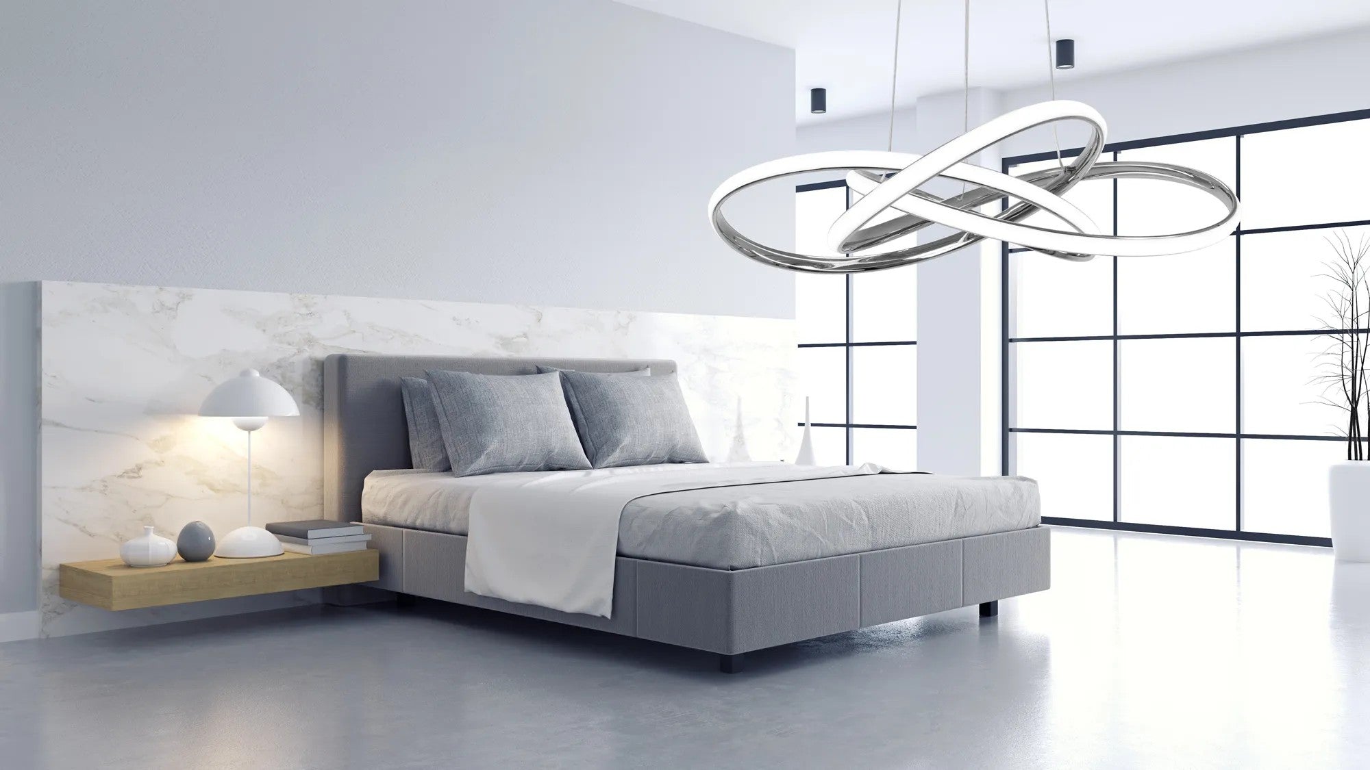 Lampa Sufitowa Nowoczesna LED + PILOT APP816-CP Node Chrom 5