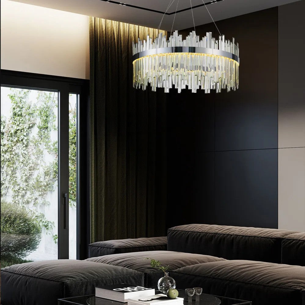 Lampa Kryształowa Wisząca APP1516-CP60 5