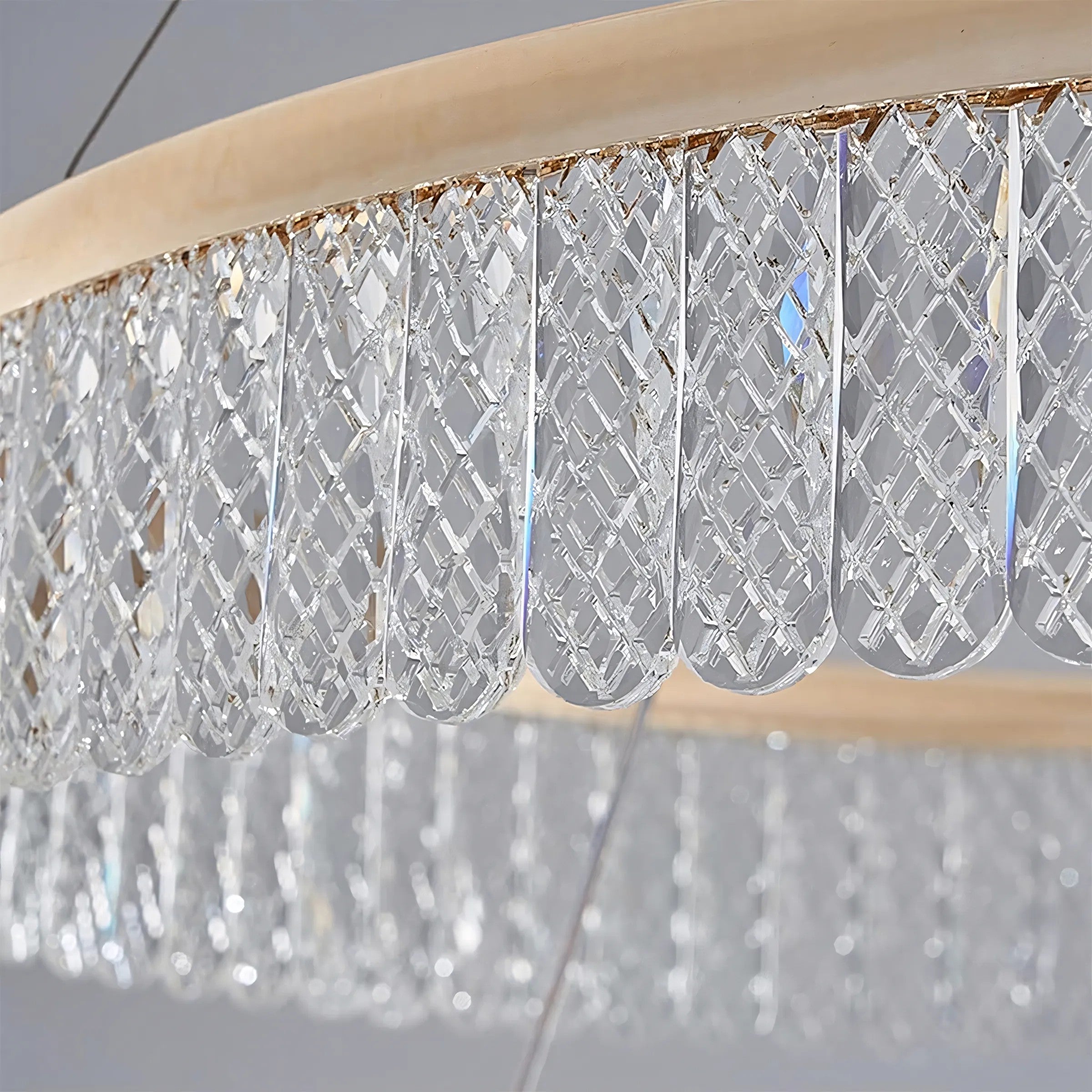 Lampa Wisząca LED APP1750-CP Złota + Pilot 5