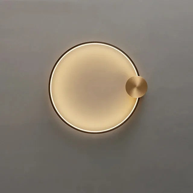 LAMPA ŚCIENNA KINKIET LED APP1385-CW OLD GOLD 30cm 5