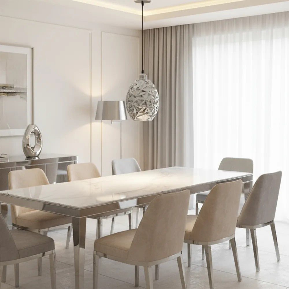 Lampa Wisząca Szklana APP564-1CP CHROM 5