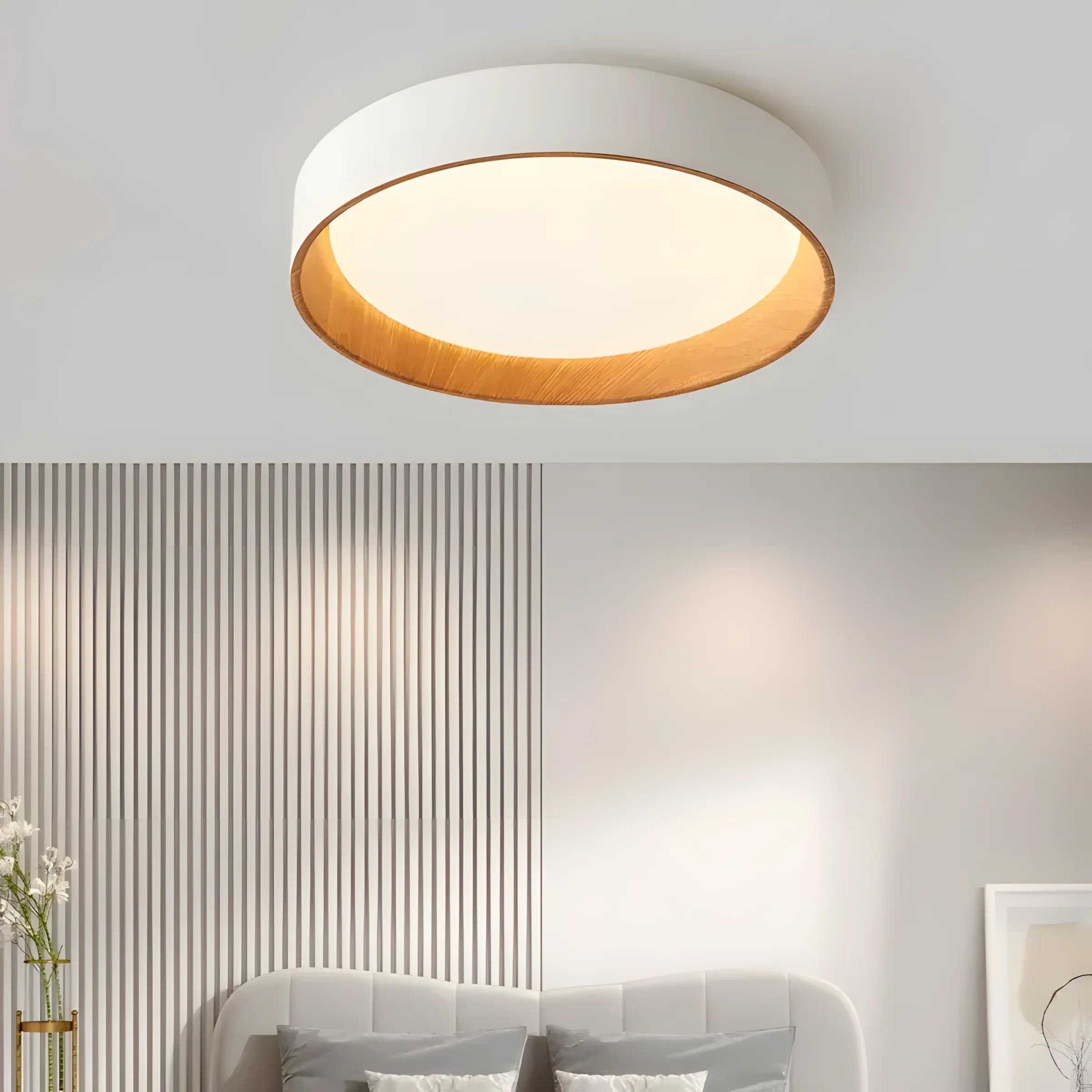 Lampa Sufitowa Plafon G115-C 40CM WOOD 5