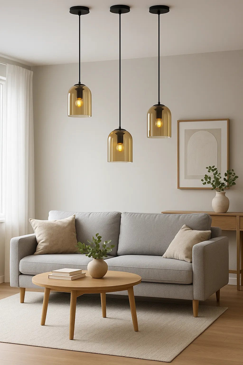 LAMPA WISZĄCA APP1704-1PC Amber 5