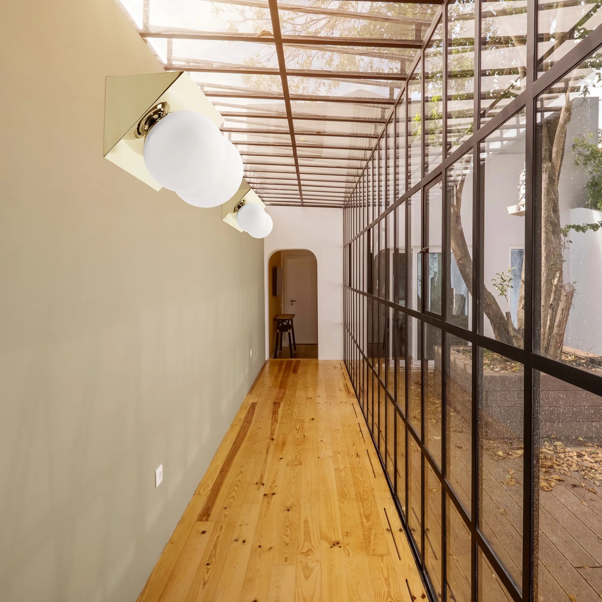 LAMPA ŚCIENNA KINKIET APP1229-2W Złota 5