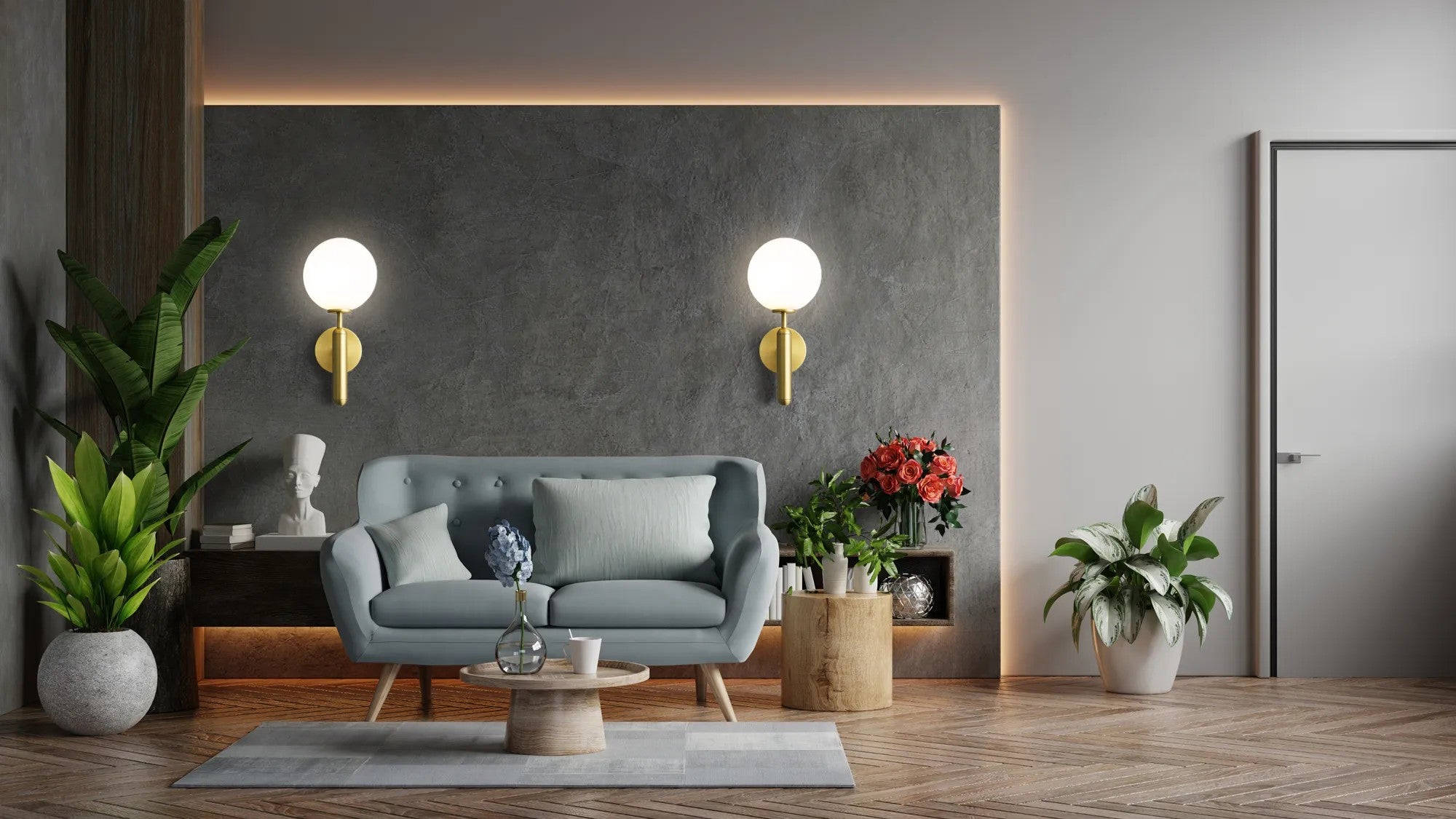 LAMPA ŚCIENNA KINKIET APP894-1W Złota 5