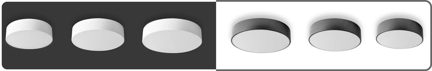 Lampa Plafon 50cm Okrągła Sufitowa App644-5C Czarna 5