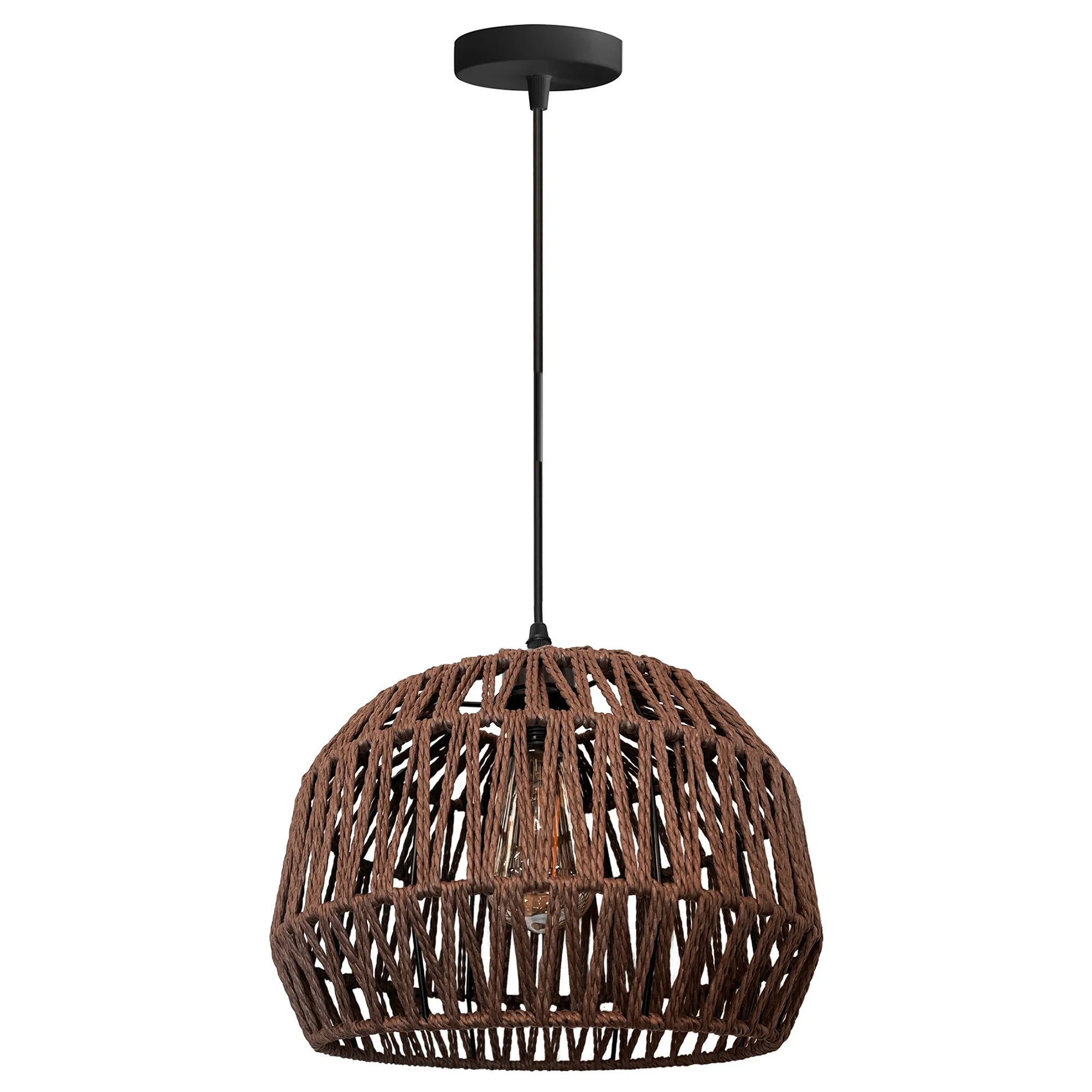 Lampa Wisząca Boho APP1292-1CP Brązowa 5