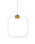 LAMPA SUFITOWA WISZĄCA LED LHJ057-CP1 ZŁOTA SZCZOTKOWANA 5