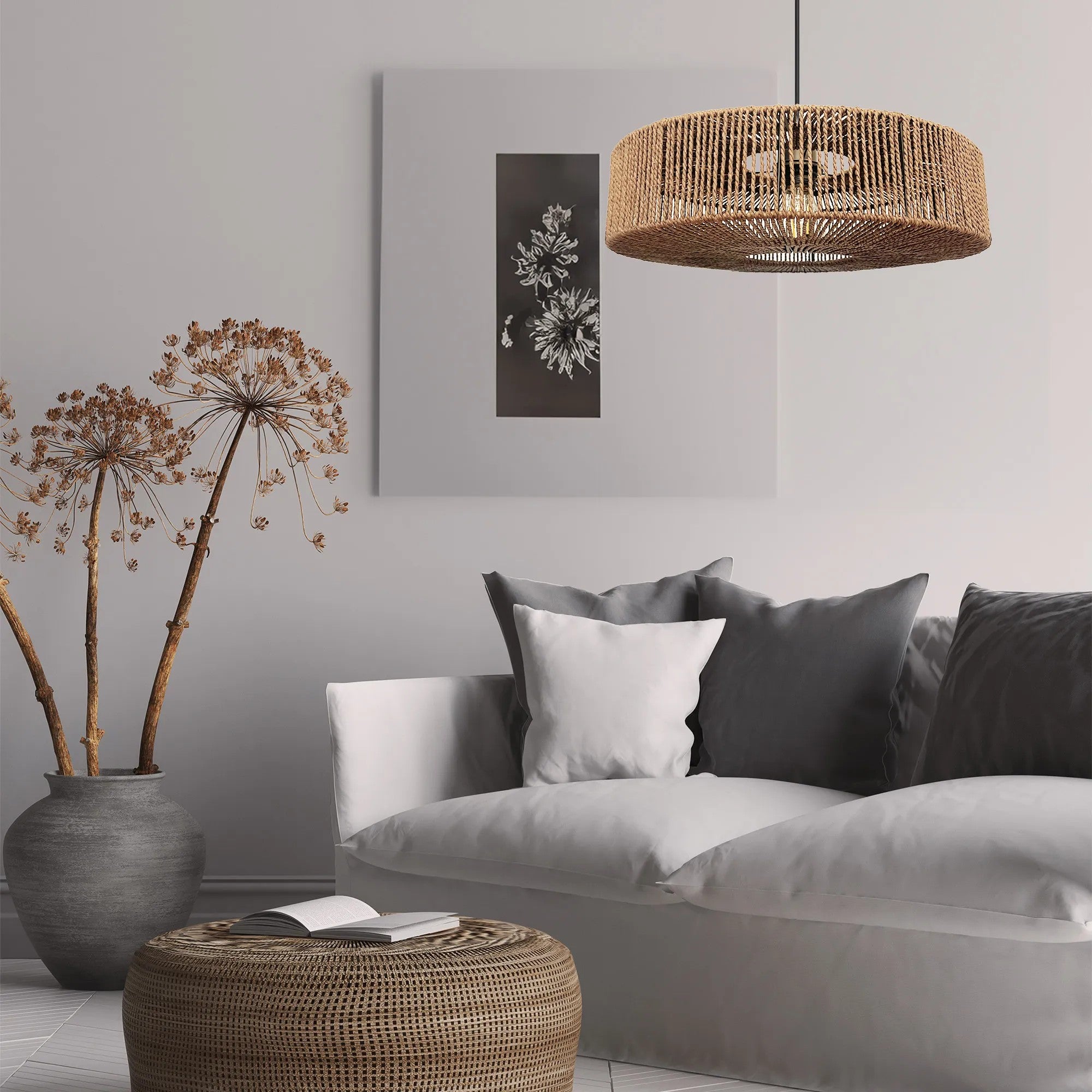 Lampa Wisząca Boho APP1294-1PC Beż 5