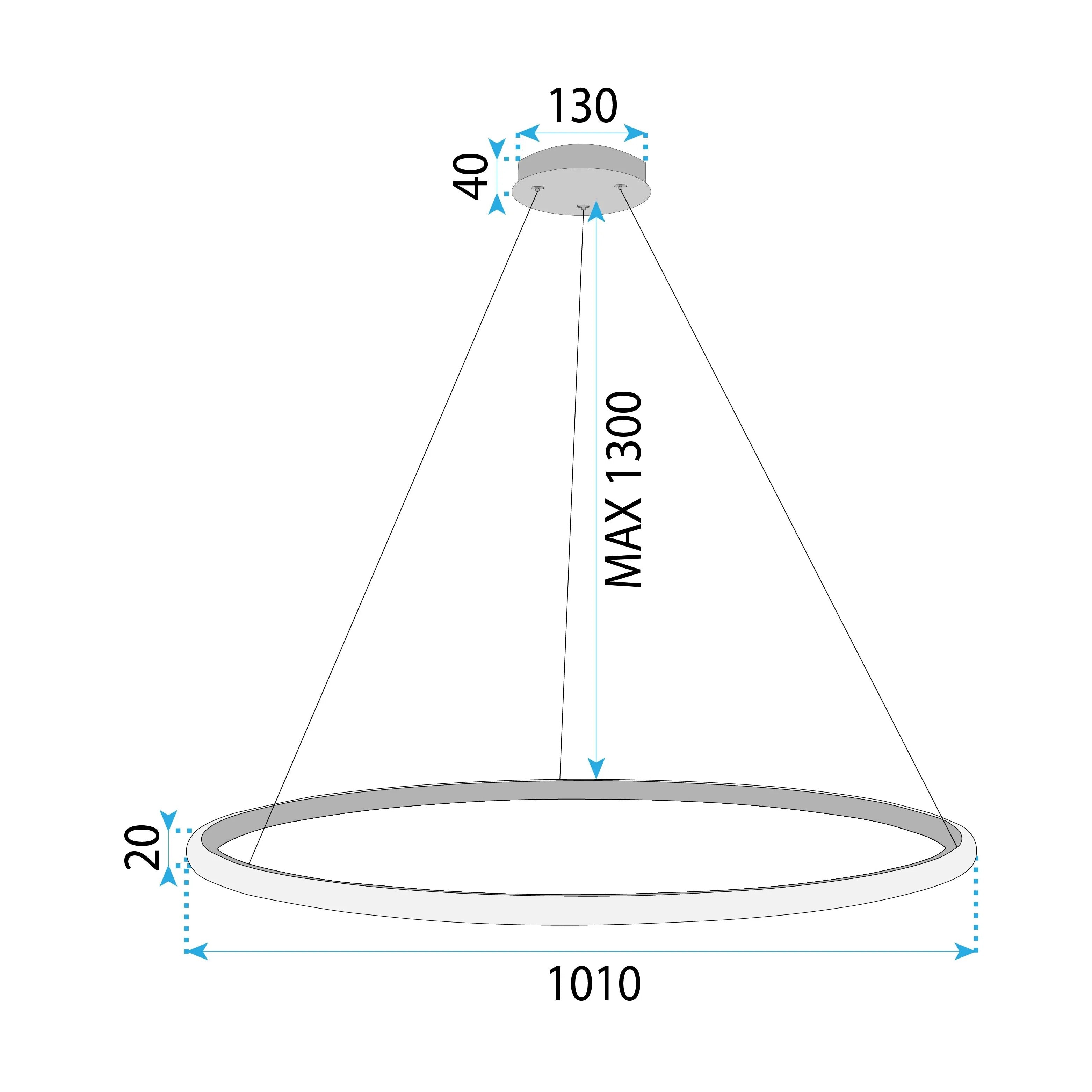 Lampa Wisząca LHJ003-CP 100 Cm GOLD 5