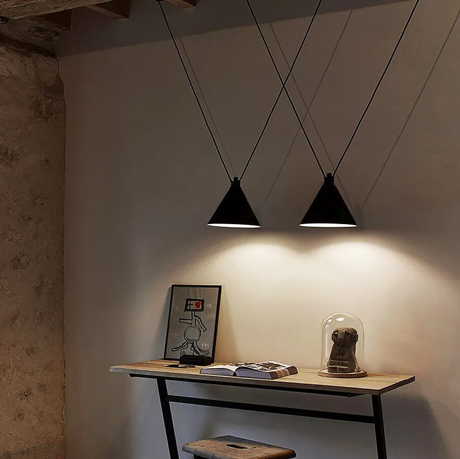 Lampa Sufitowa Wisząca W Stylu Loft APP548-2CP Czarna 5