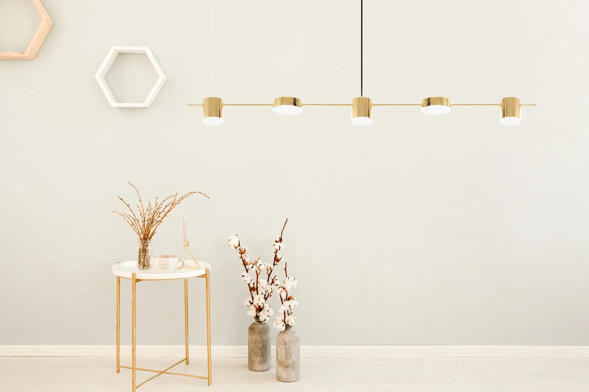 Lampa Sufitowa Wisząca LED APP929-5CP Złota 5