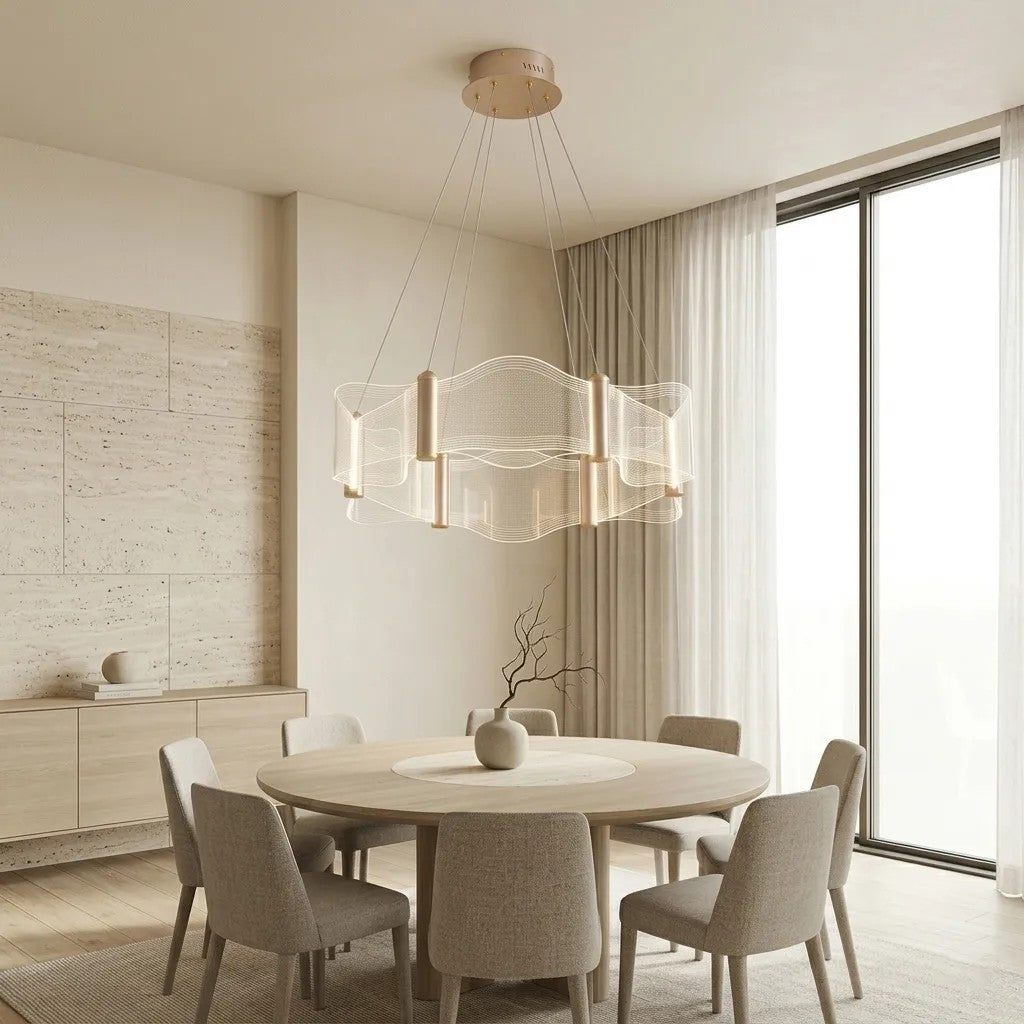 LAMPA SUFITOWA WISZĄCA G151-CP ZŁOTA 5