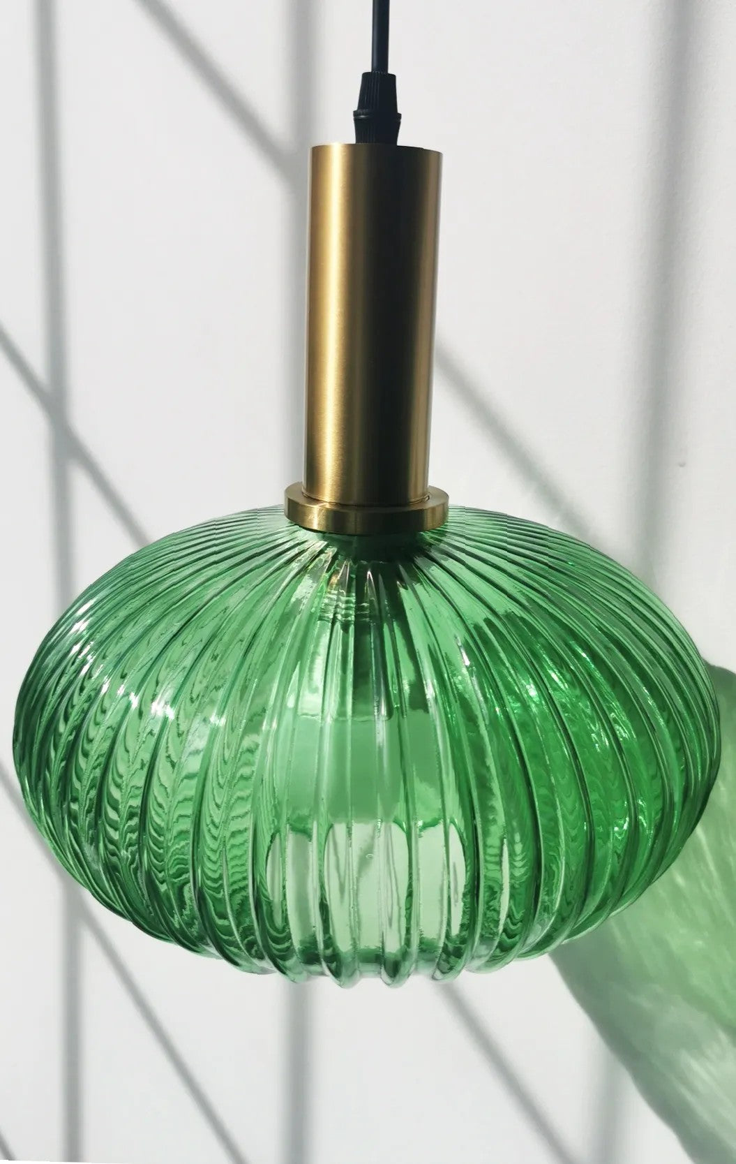 Lampa Sufitowa Wisząca Szklana APP465-1CP Zielona 5