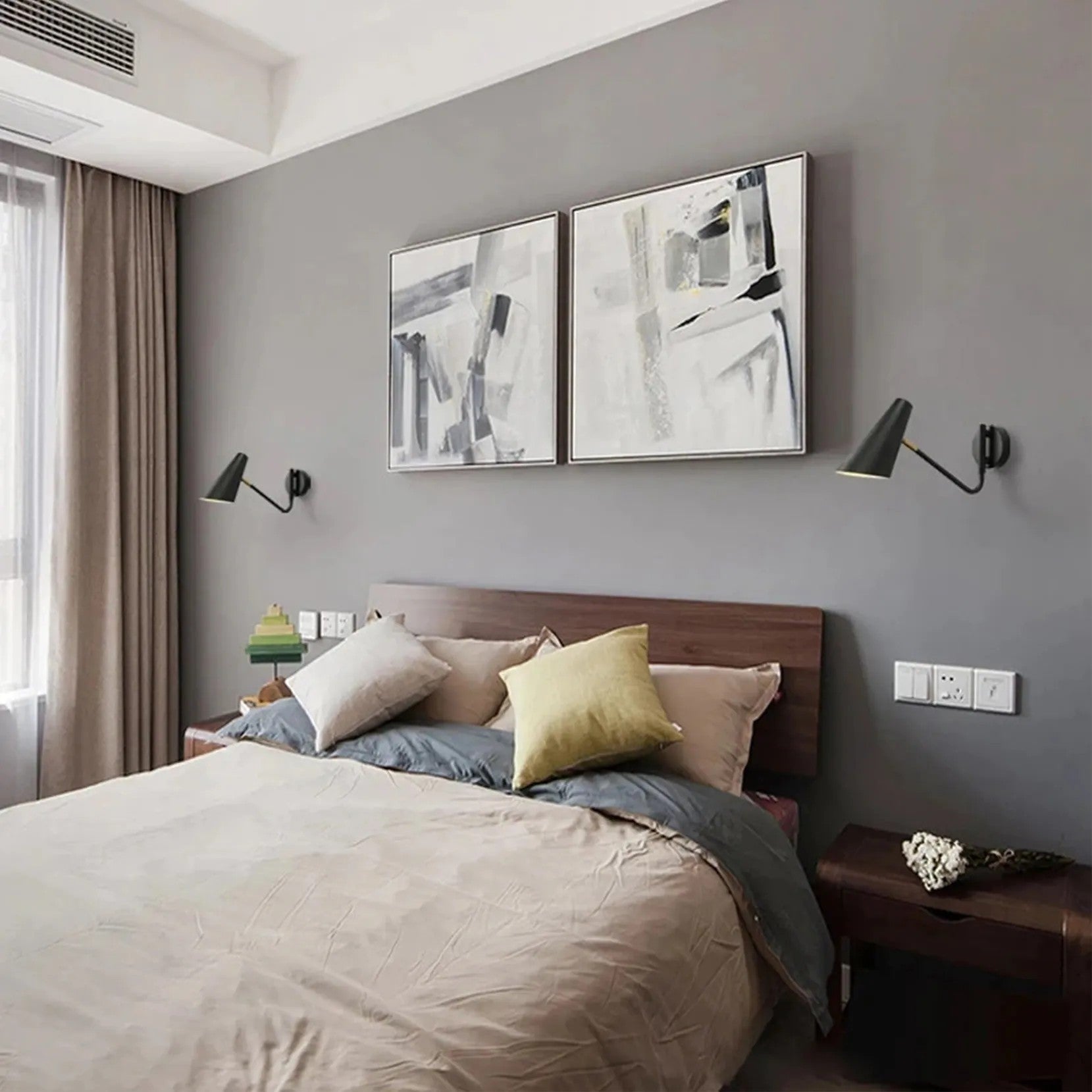 LAMPA ŚCIENNA KINKIET APP1139-1W Czarno-złota 5