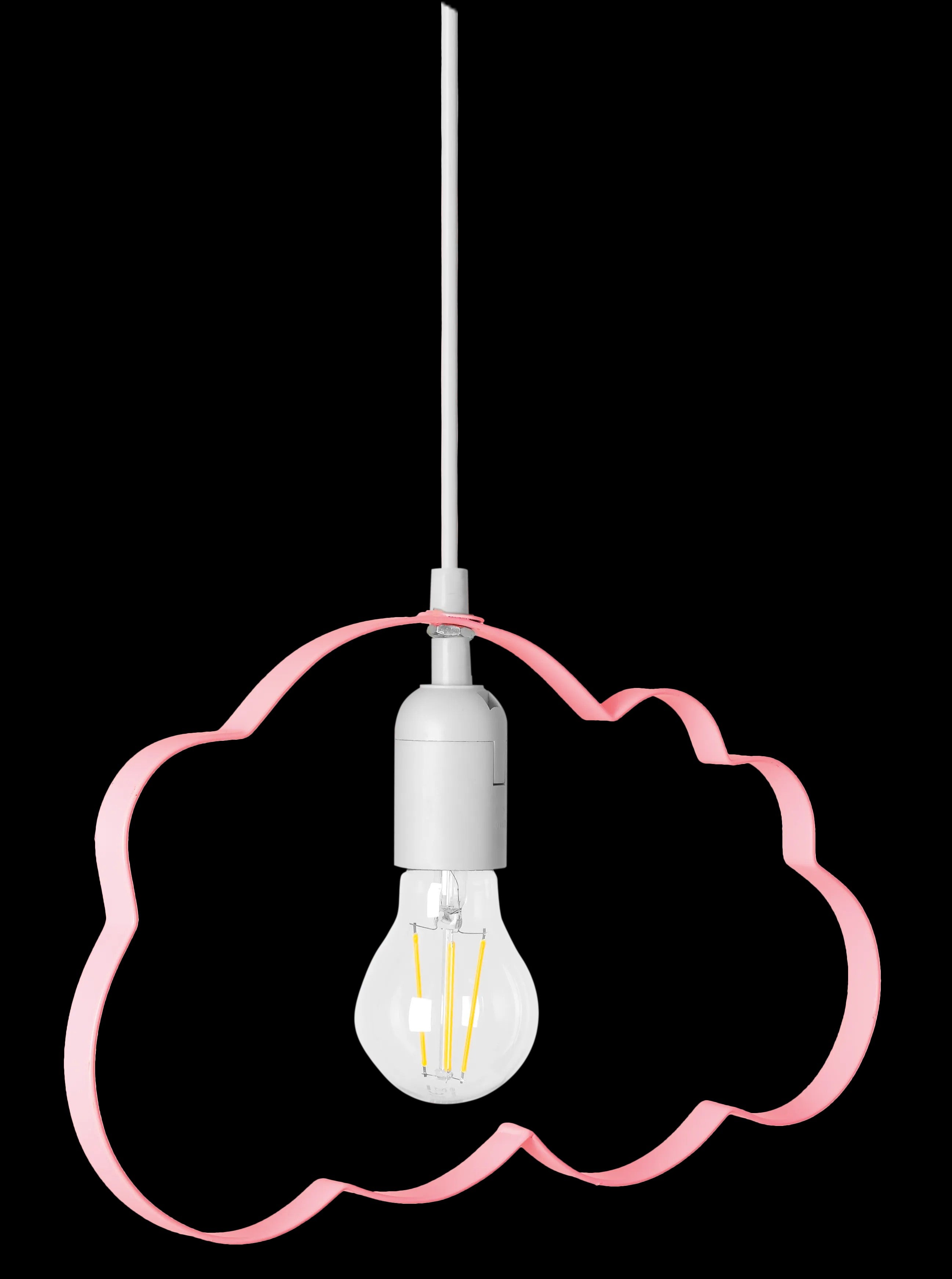 LAMPA WISZĄCA CHMURKA JASNORÓŻOWA 5
