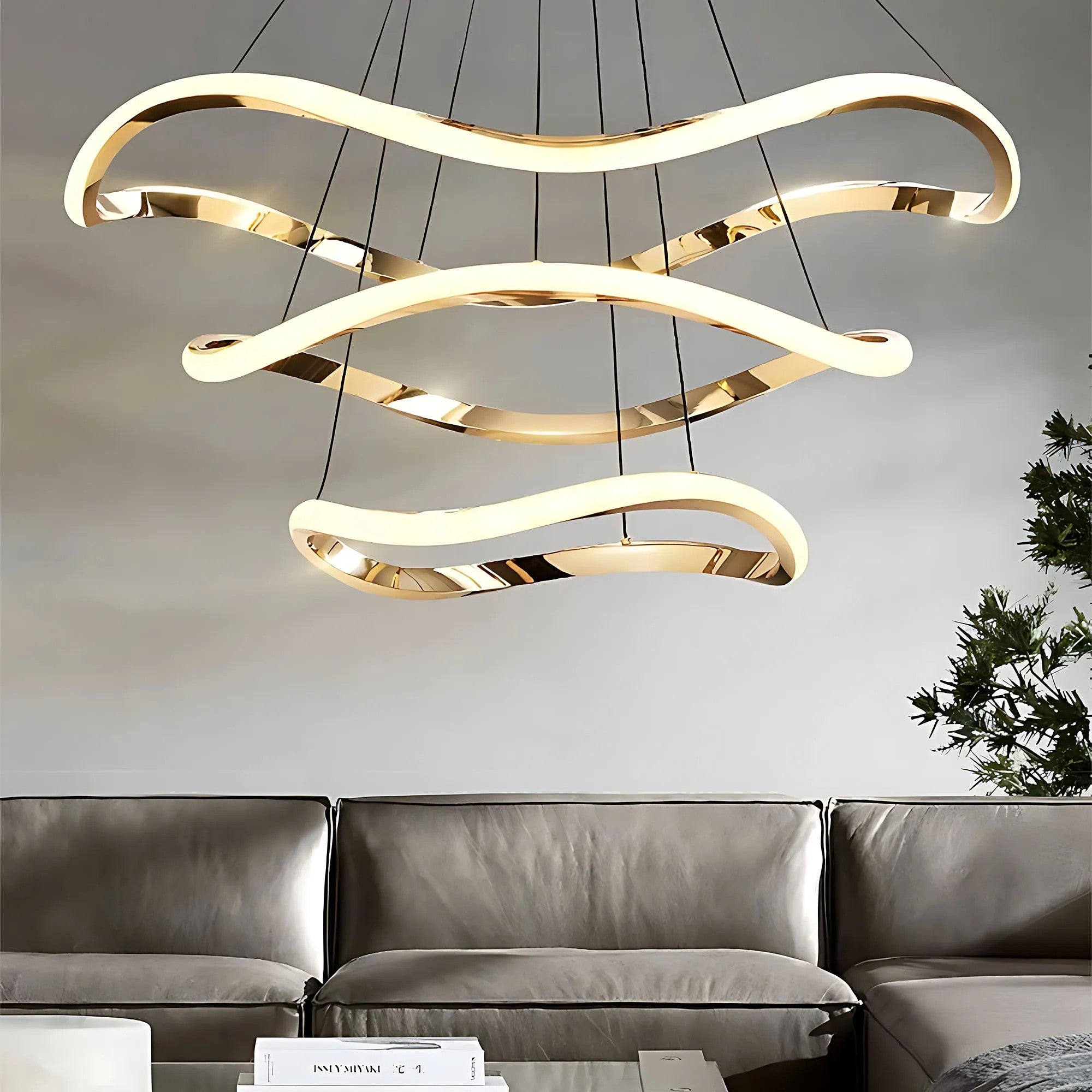 Lampa Wisząca LHJ018-CP3 GOLD 5