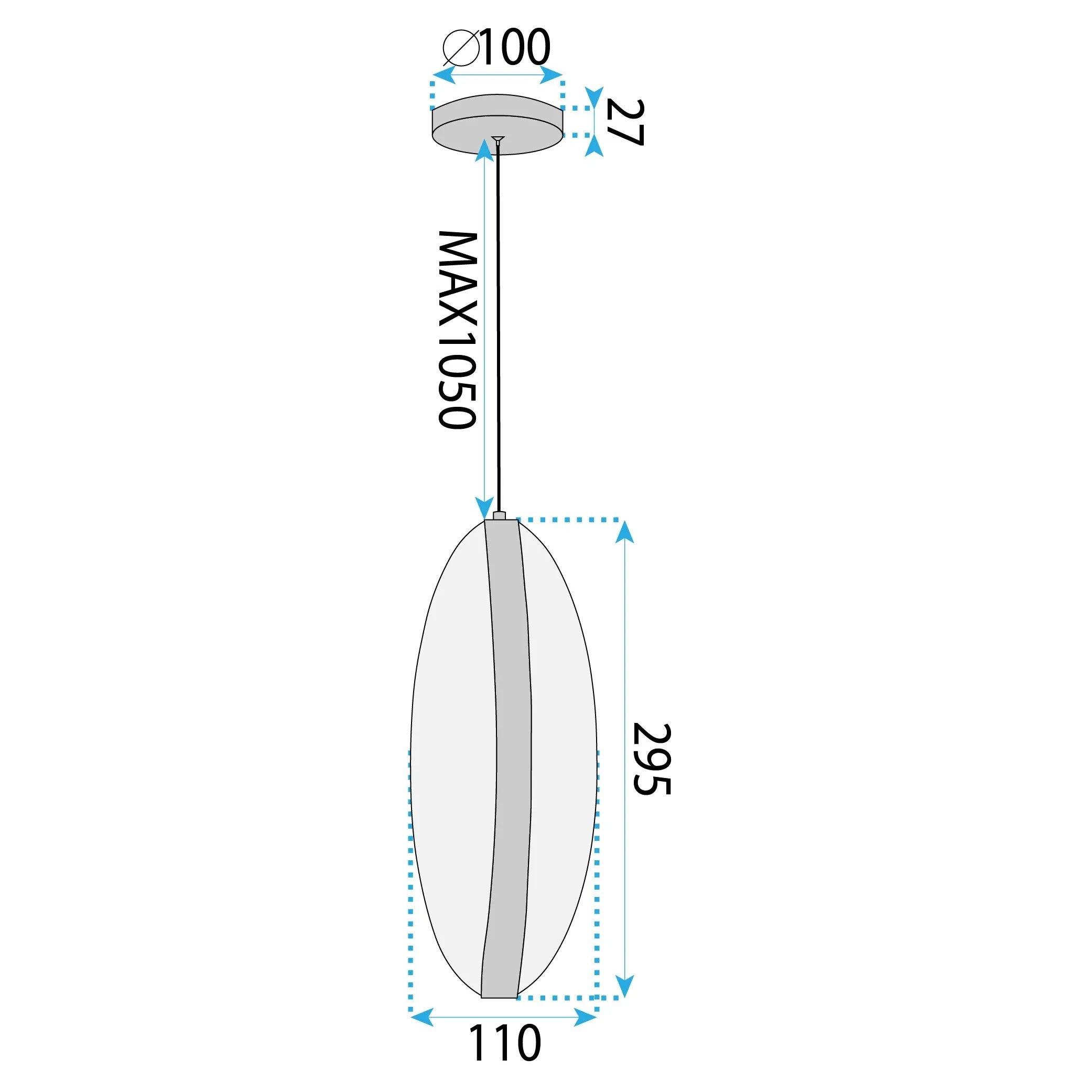 LAMPA SUFITOWA WISZĄCA LED G131-CP GOLD 5