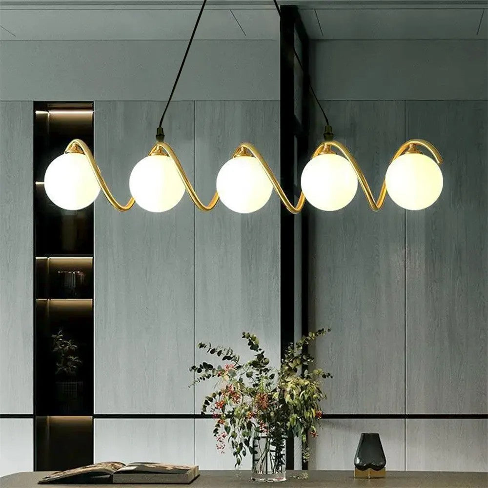 LAMPA SUFITOWA WISZĄCA GOLD APP1780-5CP 5