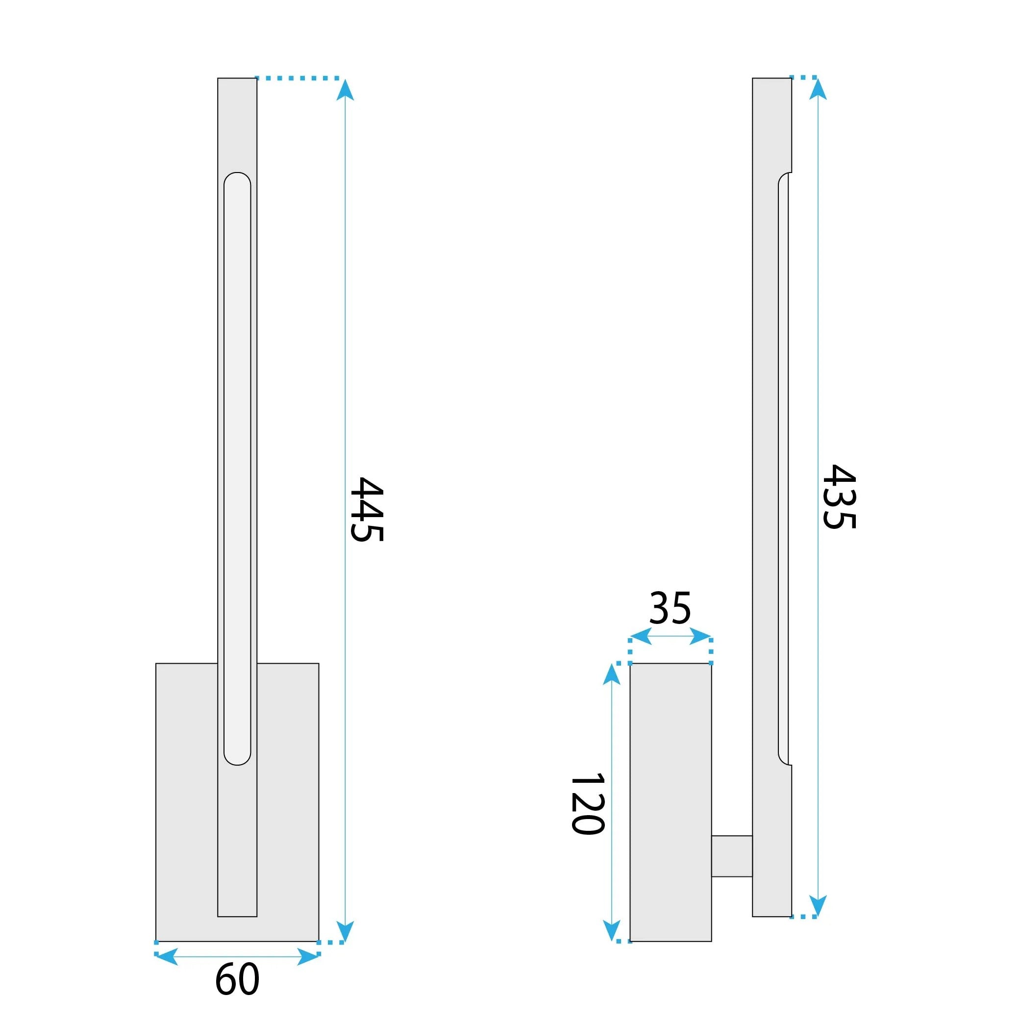 Kinkiet LED APP1798-W Czarny 5