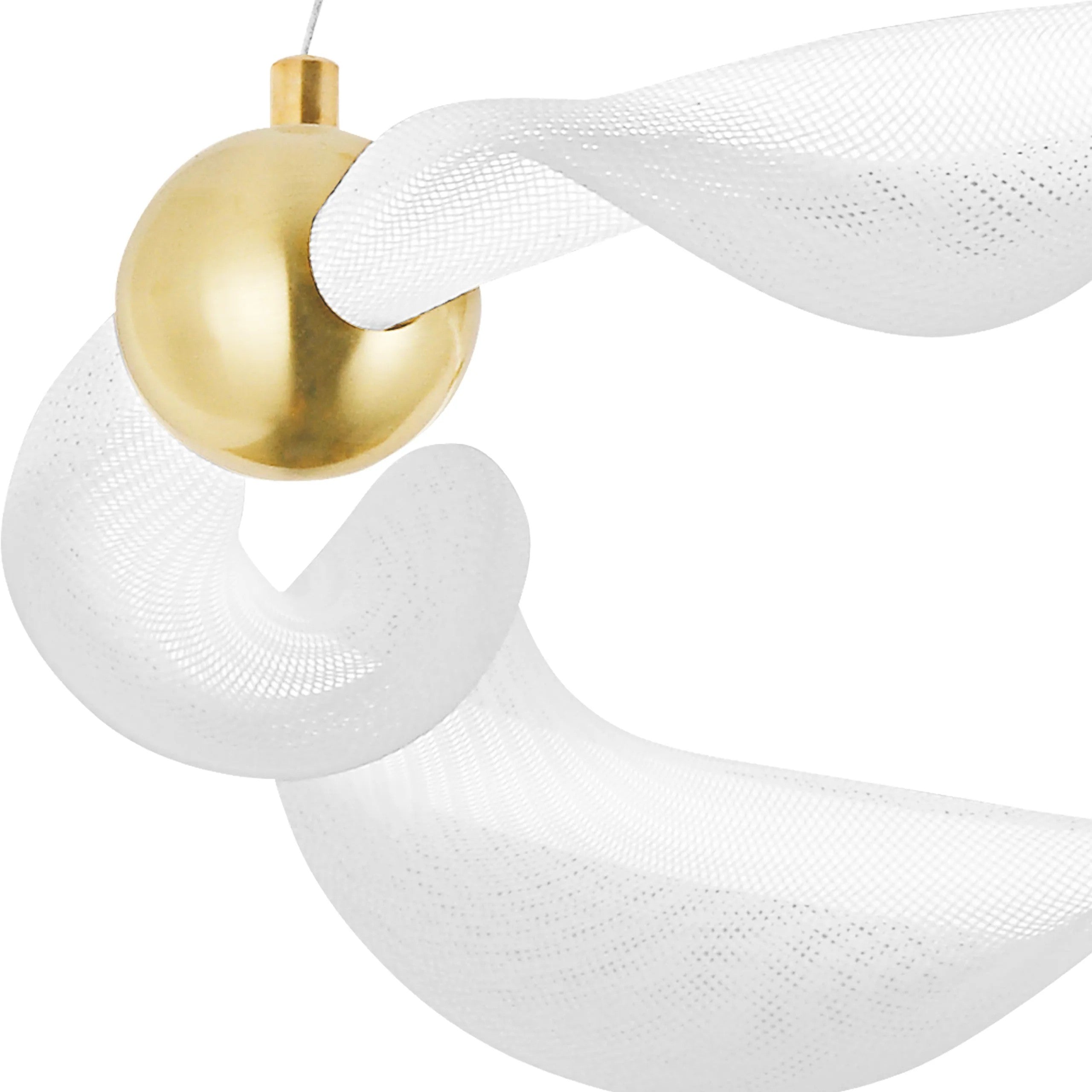 LAMPA WISZĄCA LED G010-CP BIAŁY/ZŁOTY 5