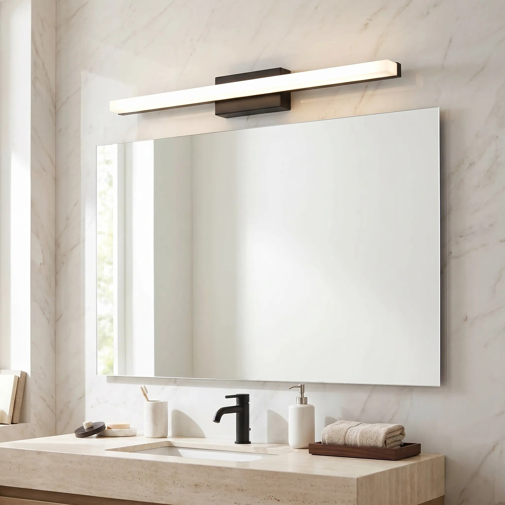 KINKIET ŁAZIENKOWY LED 60CM APP1855-1W BLACK 5