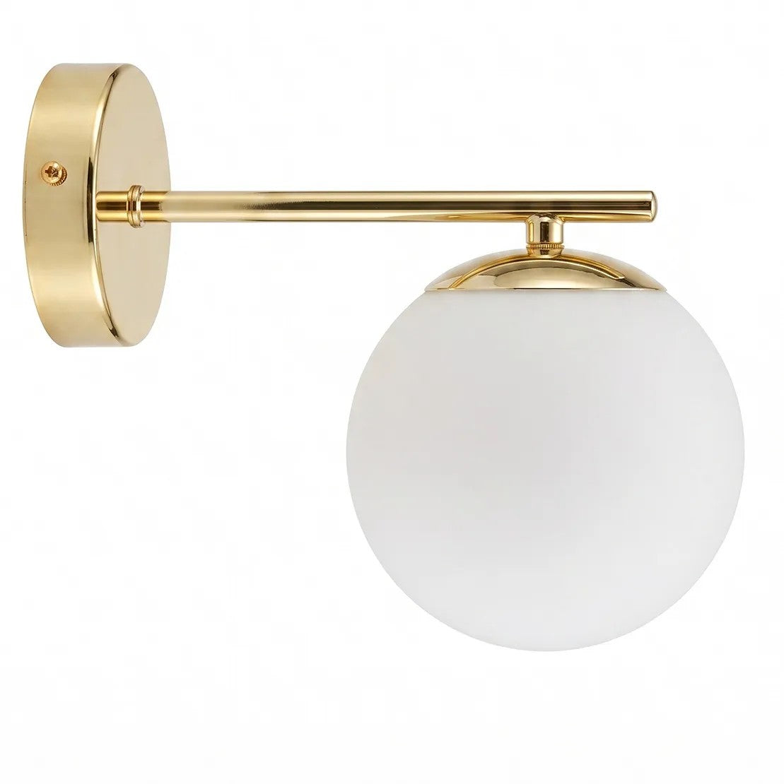 Lampa Ścienna Kinkiet Szklana Kula APP684-1W Złota 5