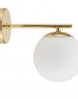 Lampa Ścienna Kinkiet Szklana Kula APP684-1W Złota 5