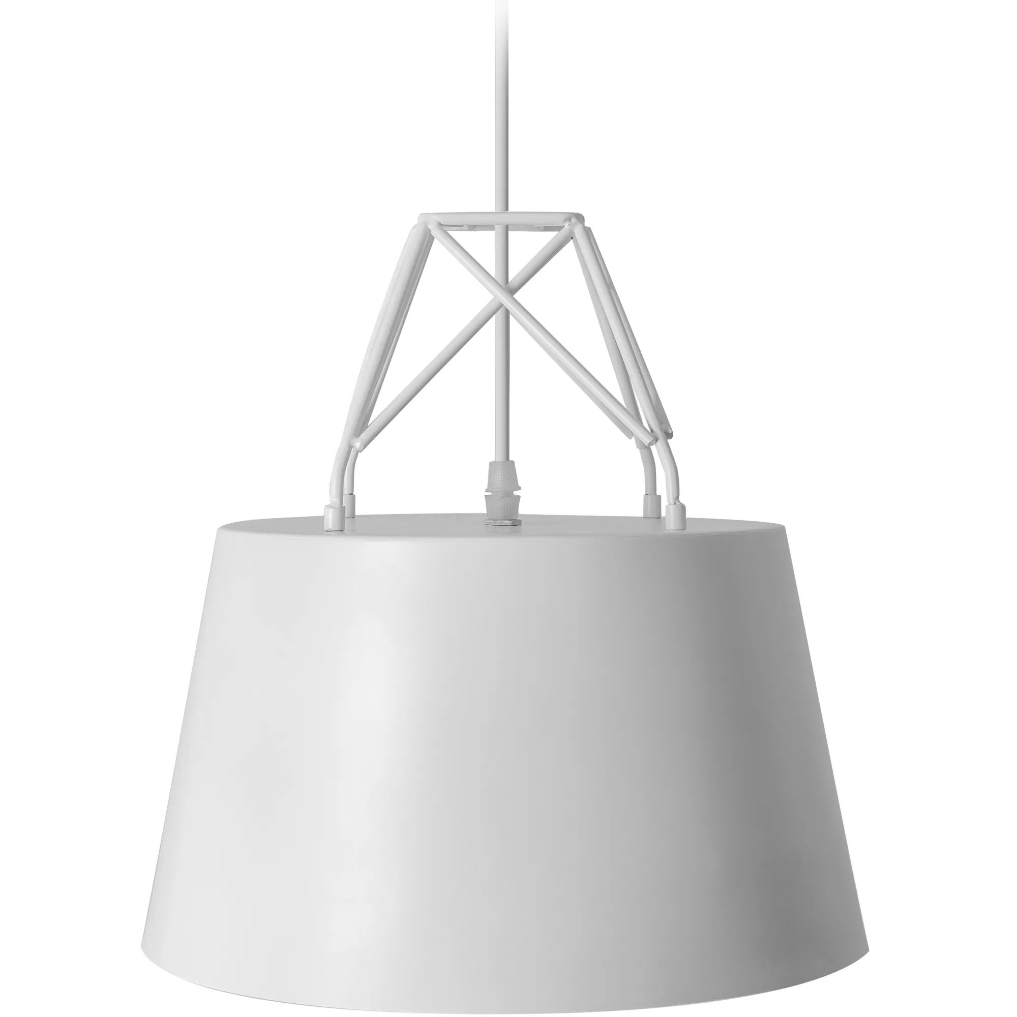 Lampa Sufitowa Wisząca Metalowa APP423-1CP Biała 5