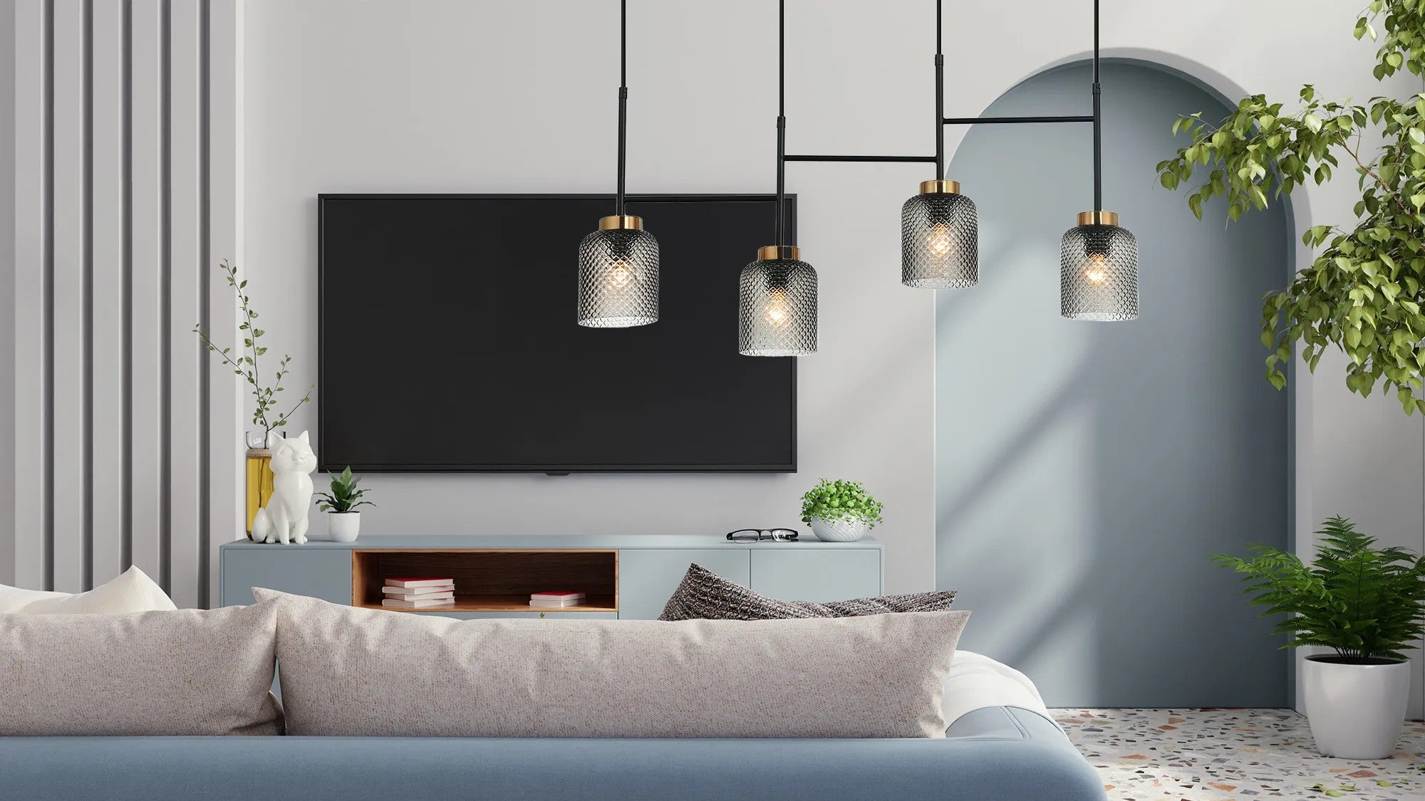 LAMPA SUFITOWA WISZĄCA APP1266-4CP 5
