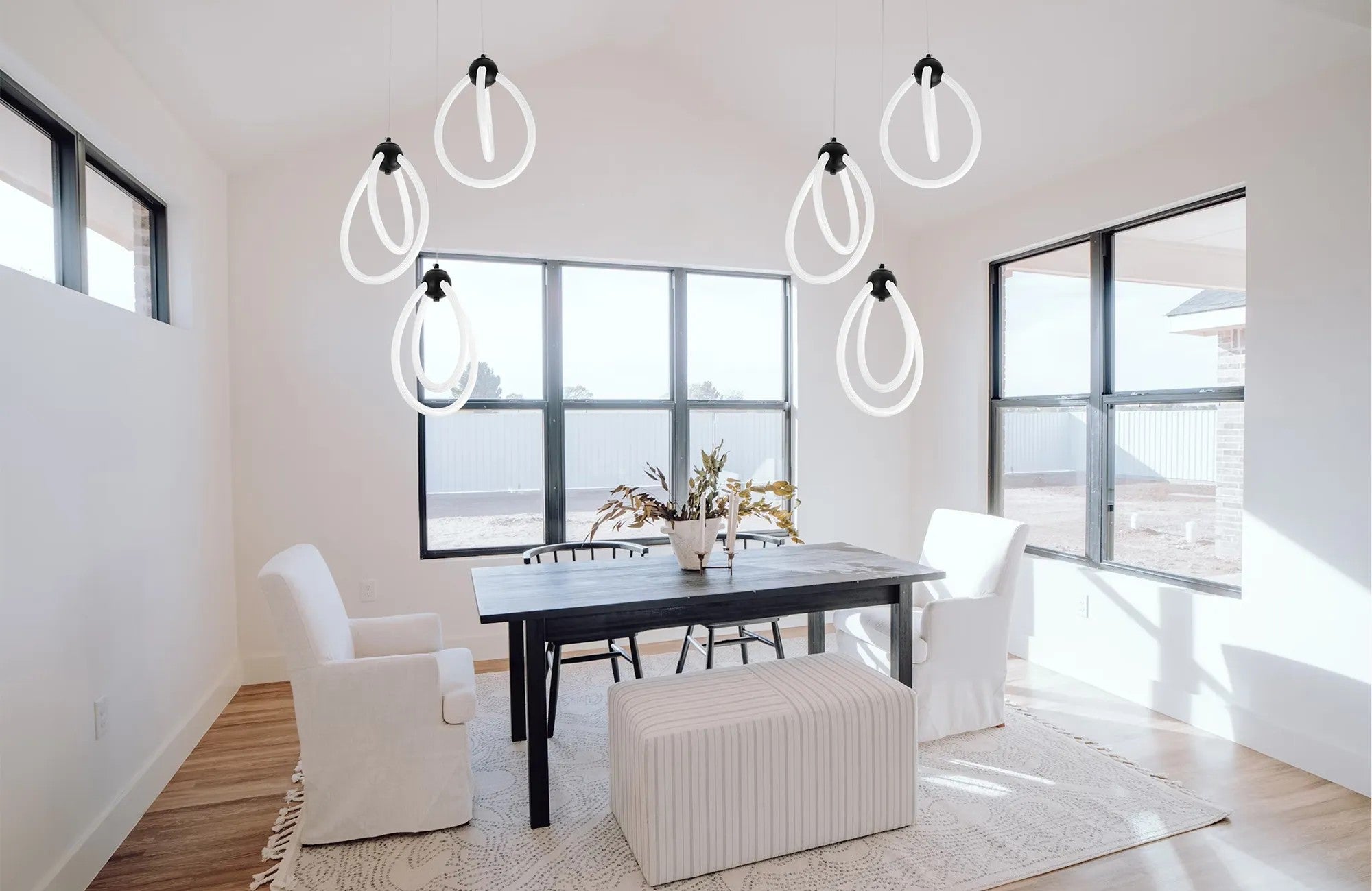 LAMPA WISZĄCA LED G022-3CPR CZARNA 5