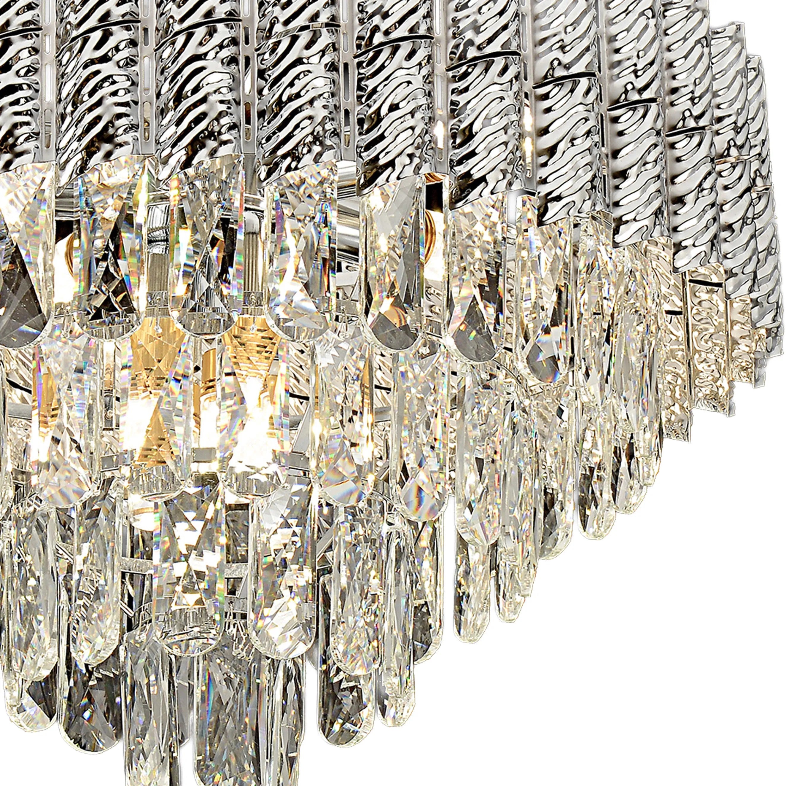 Lampa Wisząca Z Kryształami G055-CP 50cm Chrom 5