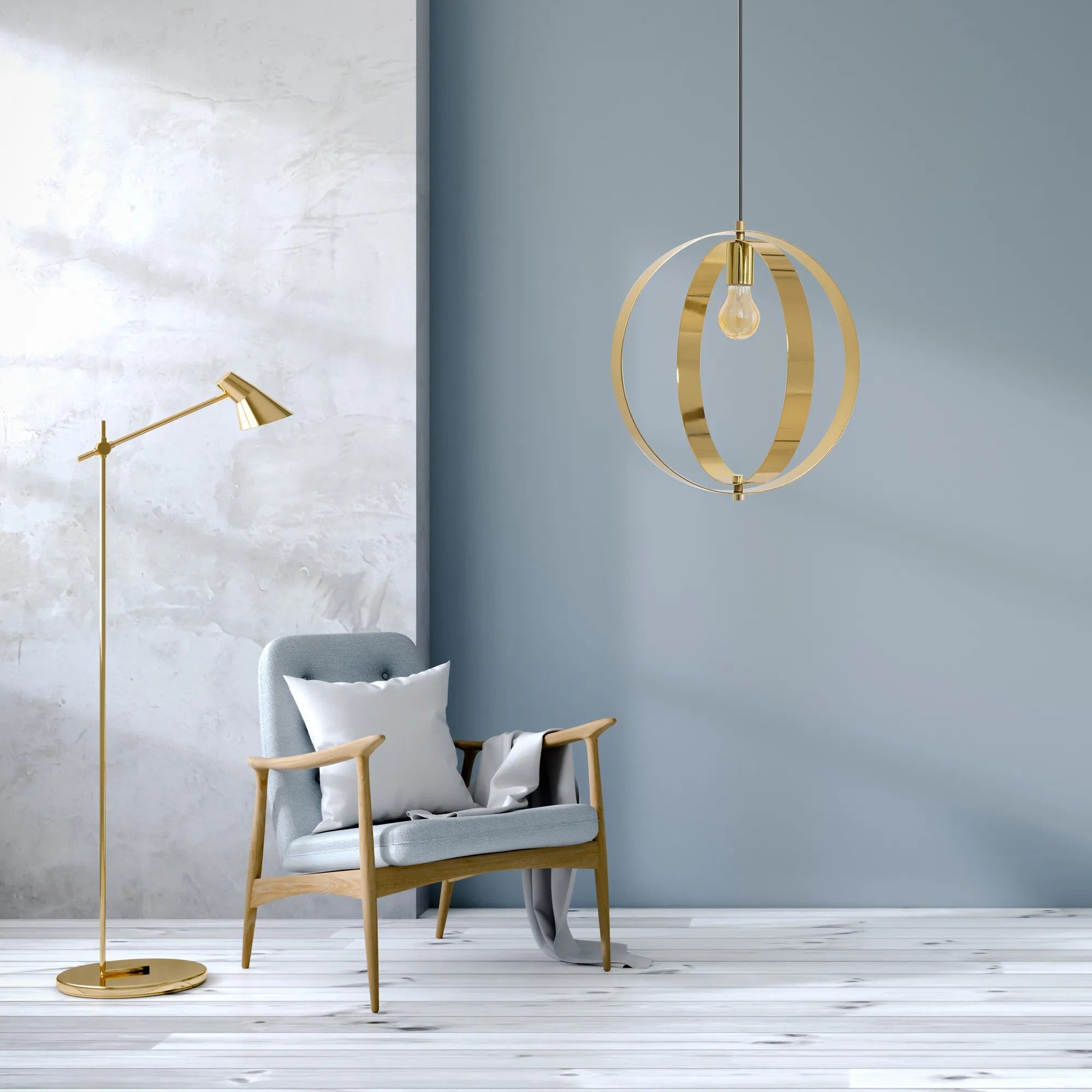LAMPA SUFITOWA WISZĄCA GLAMOUR APP961-1CP Złota 5