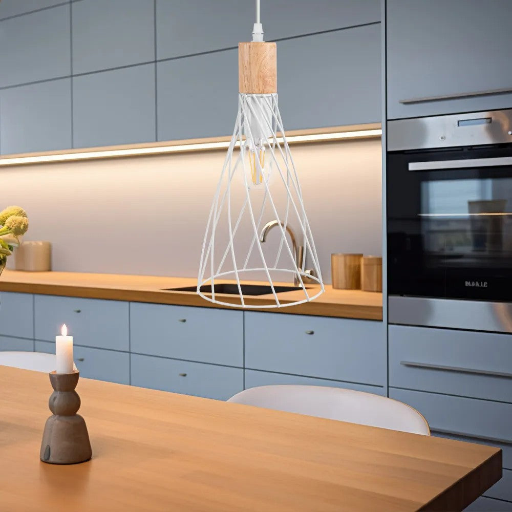 LAMPA SUFITOWA WISZĄCA APP1269-1CP Biała 5