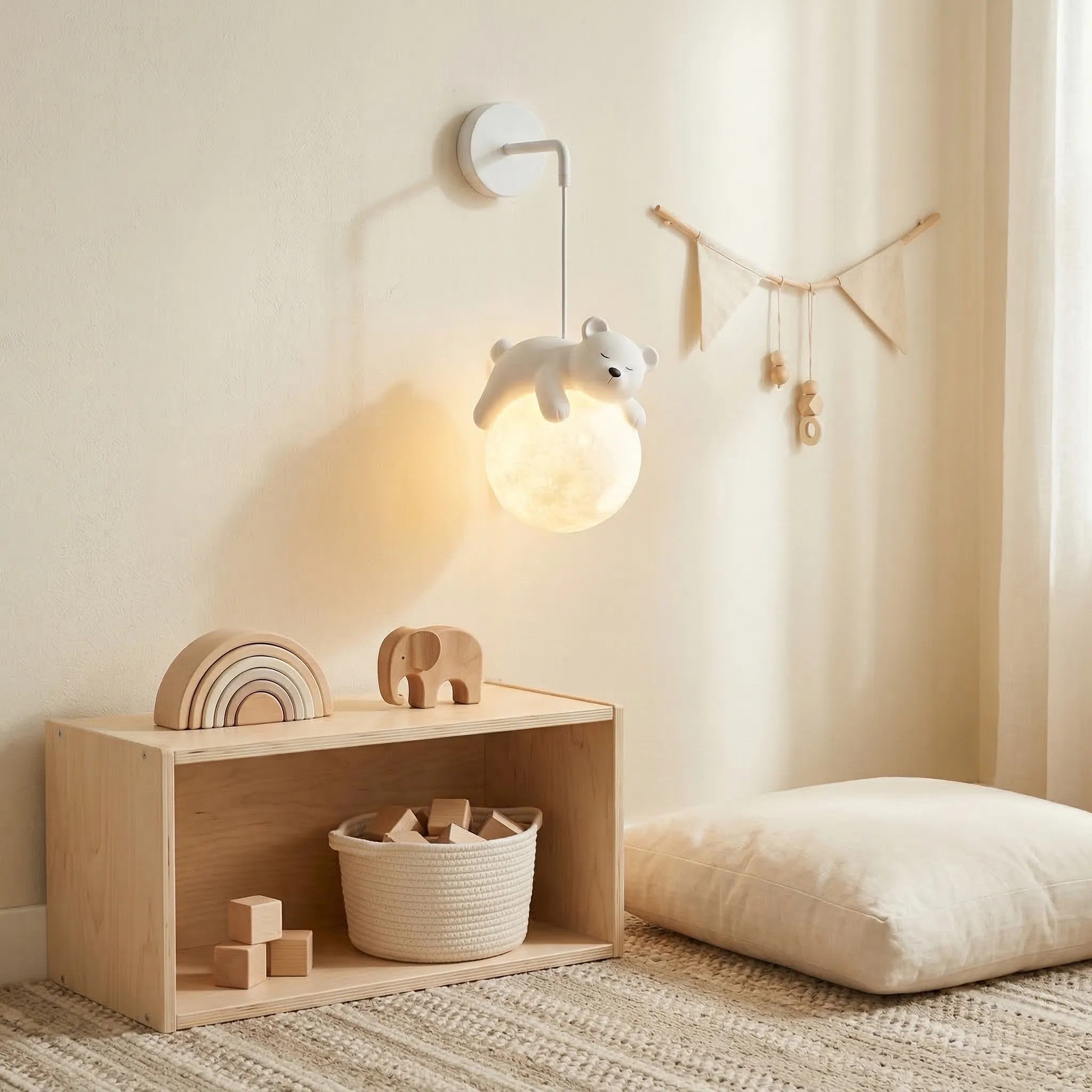 LAMPA ŚCIENNA KINKIET WHITE BEAR G161-1W 5