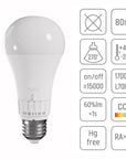 Żarówka LED 5 Barw Światła GLS E27 230V 10W 5CCT 5