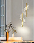LAMPA SUFITOWA WISZĄCA LED APP1550-CP GOLD 5