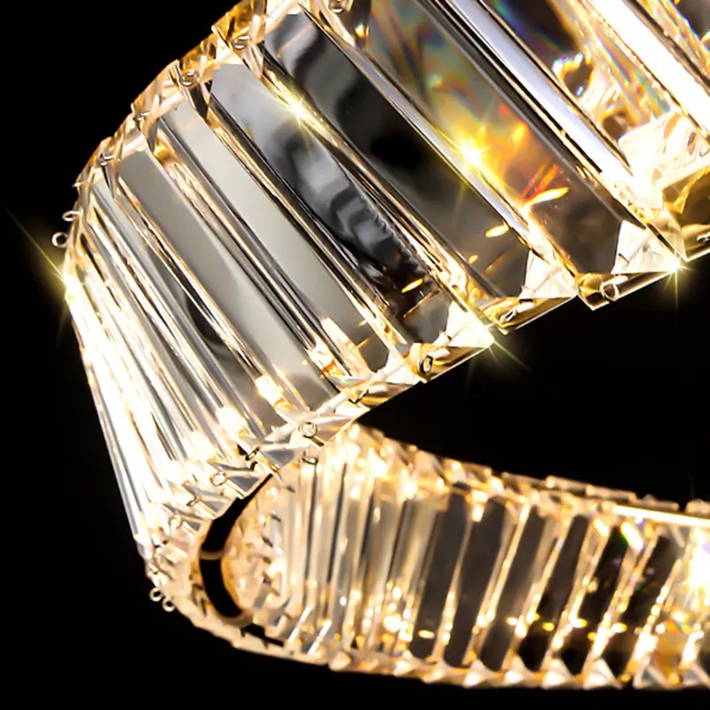 KRYSZTAŁOWA LAMPA SUFITOWA LED APP1201-CP 5