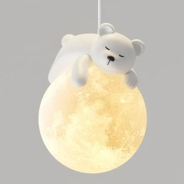 LAMPA SUFITOWA WISZĄCA WHITE BEAR APP1597-1CP 5