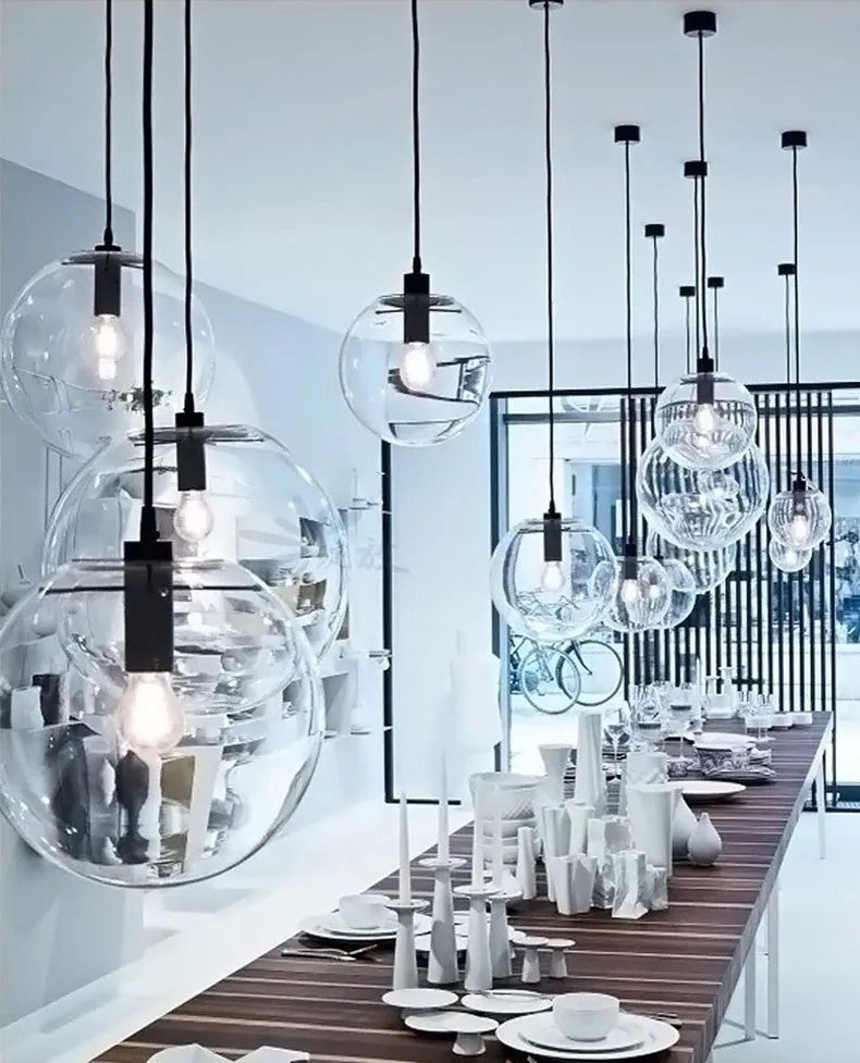 Lampa Sufitowa Wisząca Szklana Lassi 20 Cm APP306-1CP Czarna 5