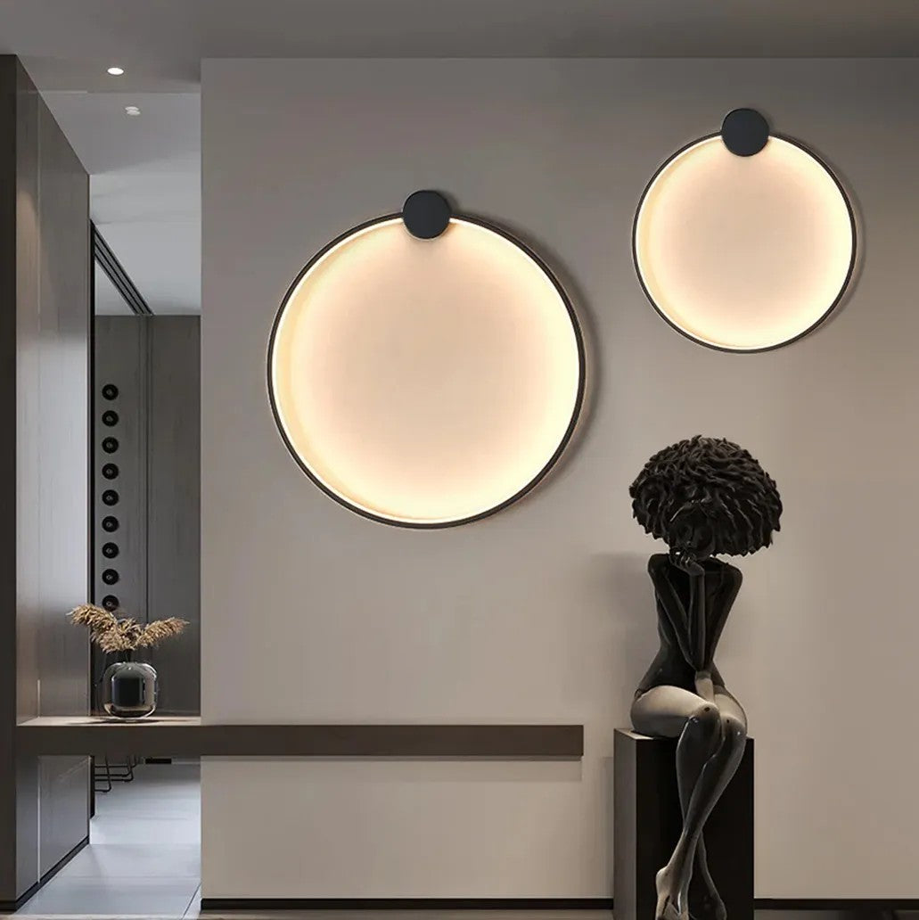 LAMPA ŚCIENNA KINKIET LED APP1386-CW BLACK 40cm 5