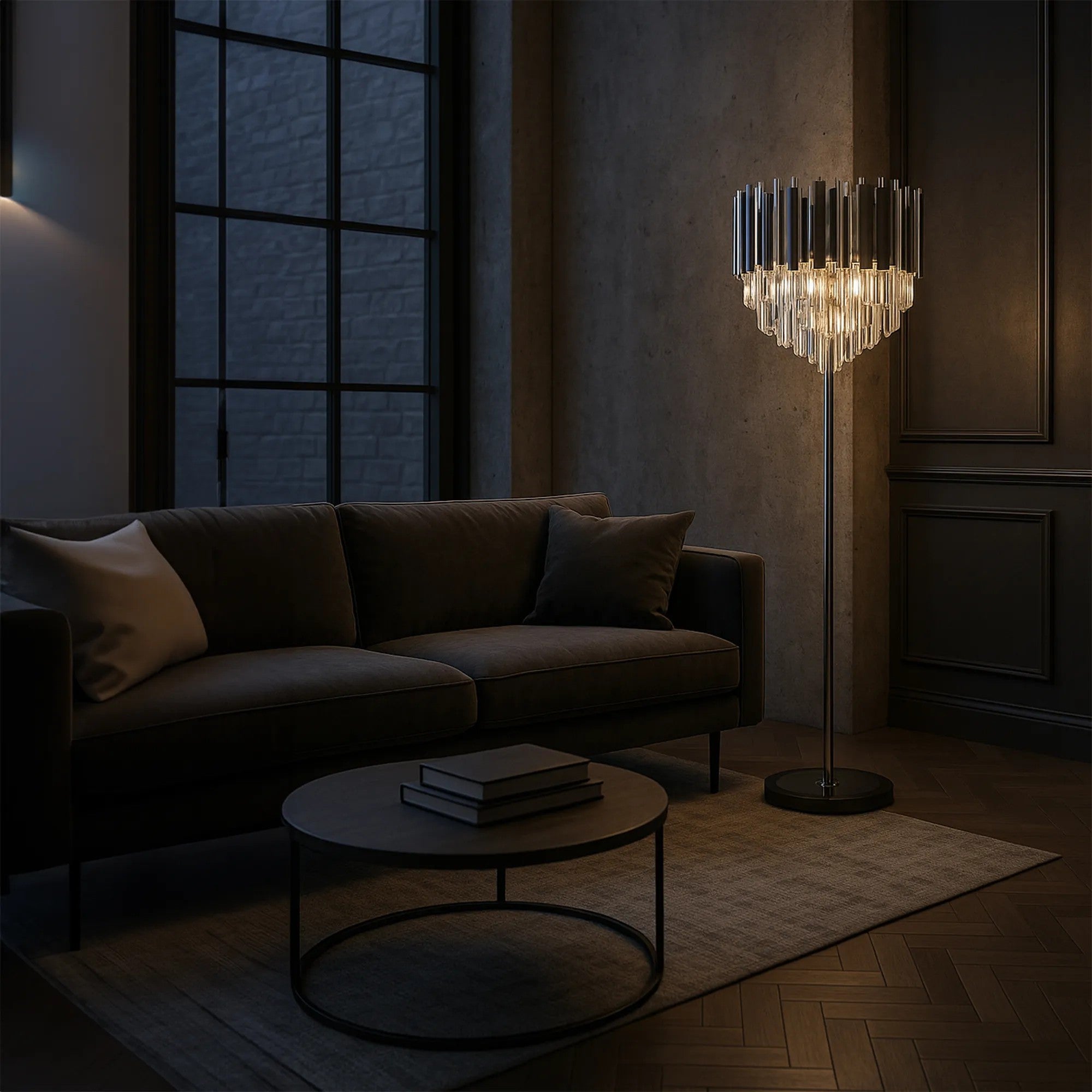 Lampa Stojąca Podłogowa APP1716-3F Chrom 5