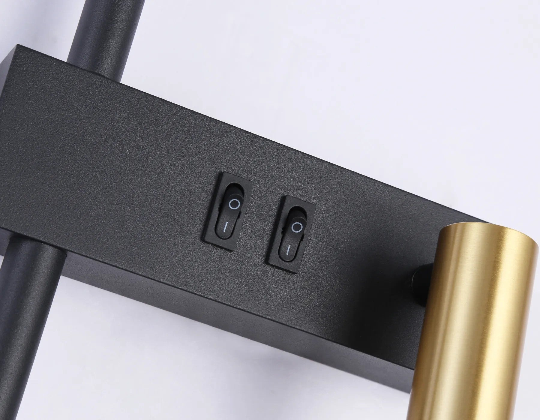 LAMPA ŚCIENNA KINKIET APP1439-2-W LEWY BLACK GOLD 5