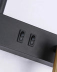 LAMPA ŚCIENNA KINKIET APP1439-2-W LEWY BLACK GOLD 5