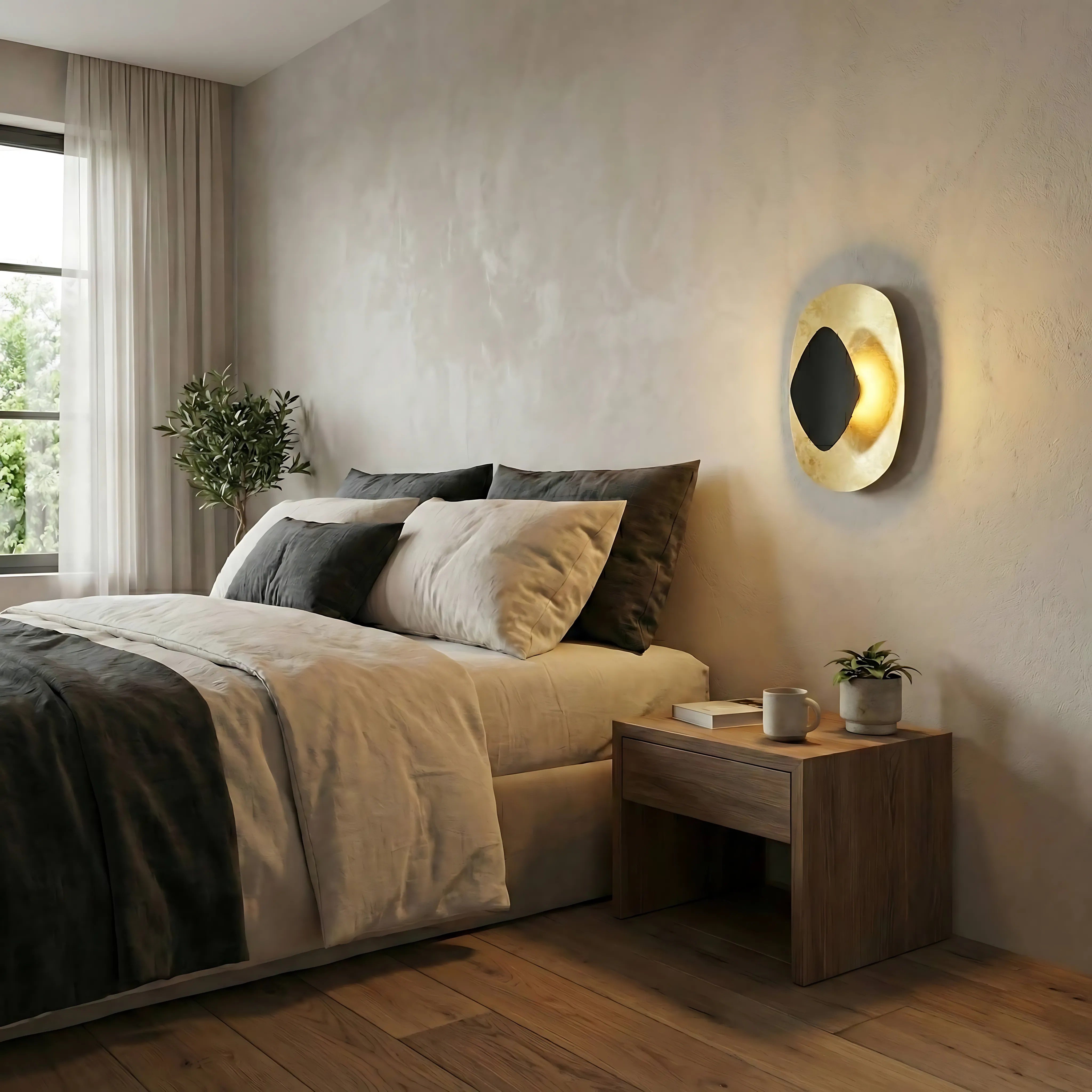 LAMPA ŚCIENNA KINKIET APP1270 CZARNA/ZŁOTA 5
