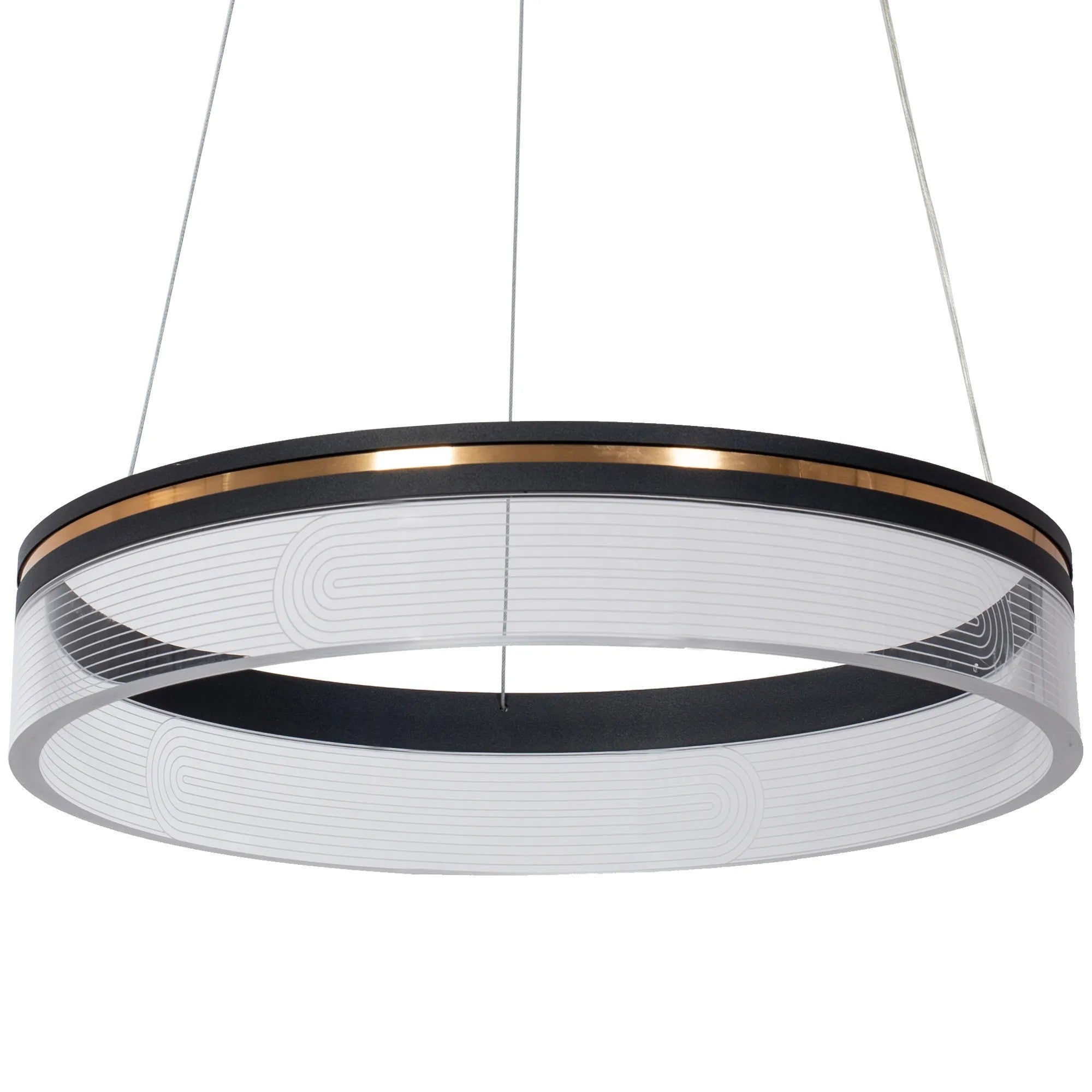 Lampa Wisząca LED APP1191-CP 40cm Czarna 5