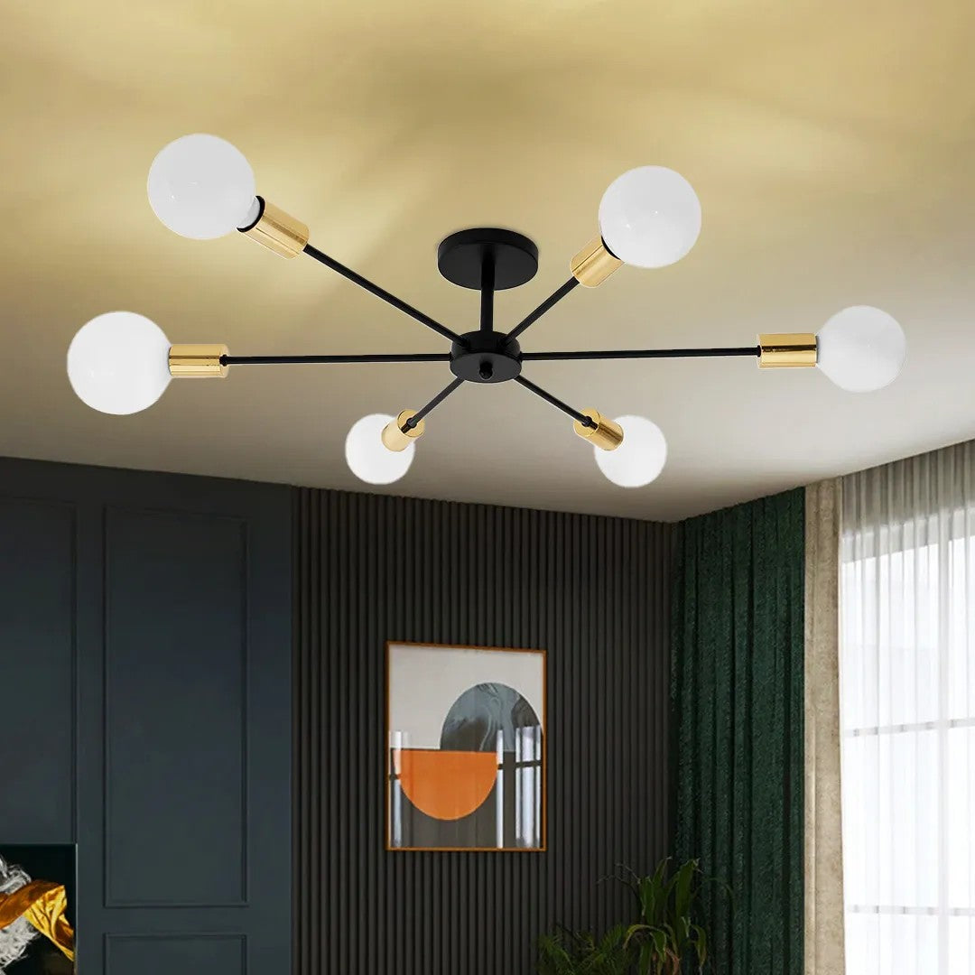 Lampa Pająk 6 APP501-6C Czarna 5