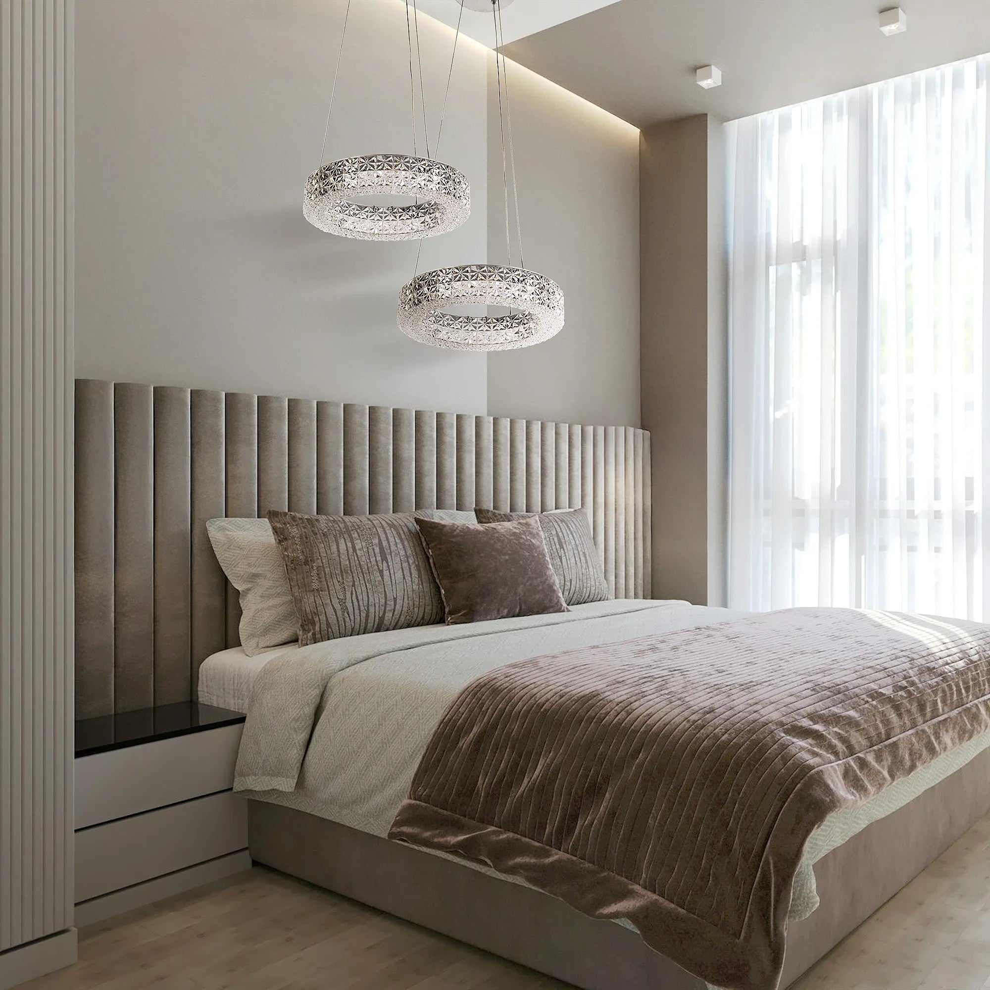 LAMPA WISZĄCA LED MS003-CP Chrom 5