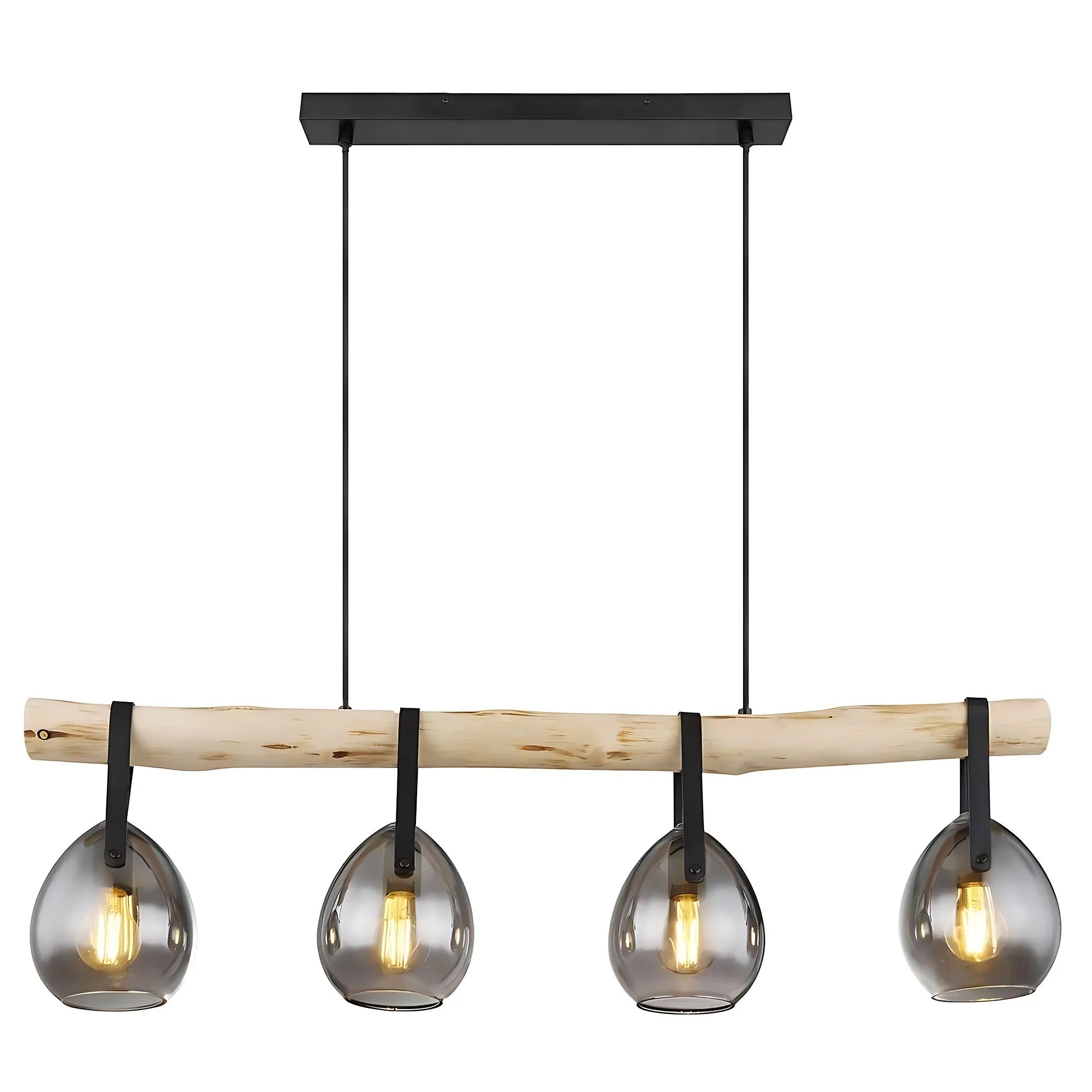 Lampa Wisząca APP1775-4CP WOOD GREY 5