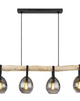 Lampa Wisząca APP1775-4CP WOOD GREY 5